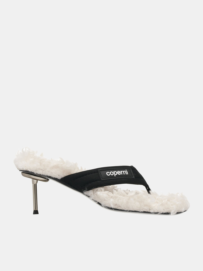 Branded Thong Sandals (SH34278-OFF-WHITE-BLACK)
