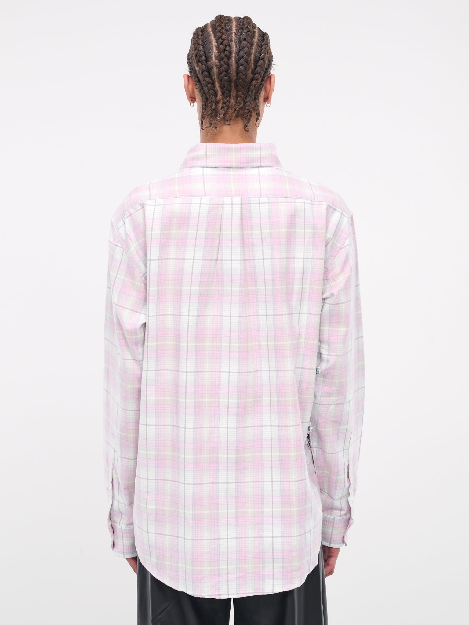 Whisker Flannel Shirt (SHIRT72-S25-F460-PINK-LIGHT-GR)