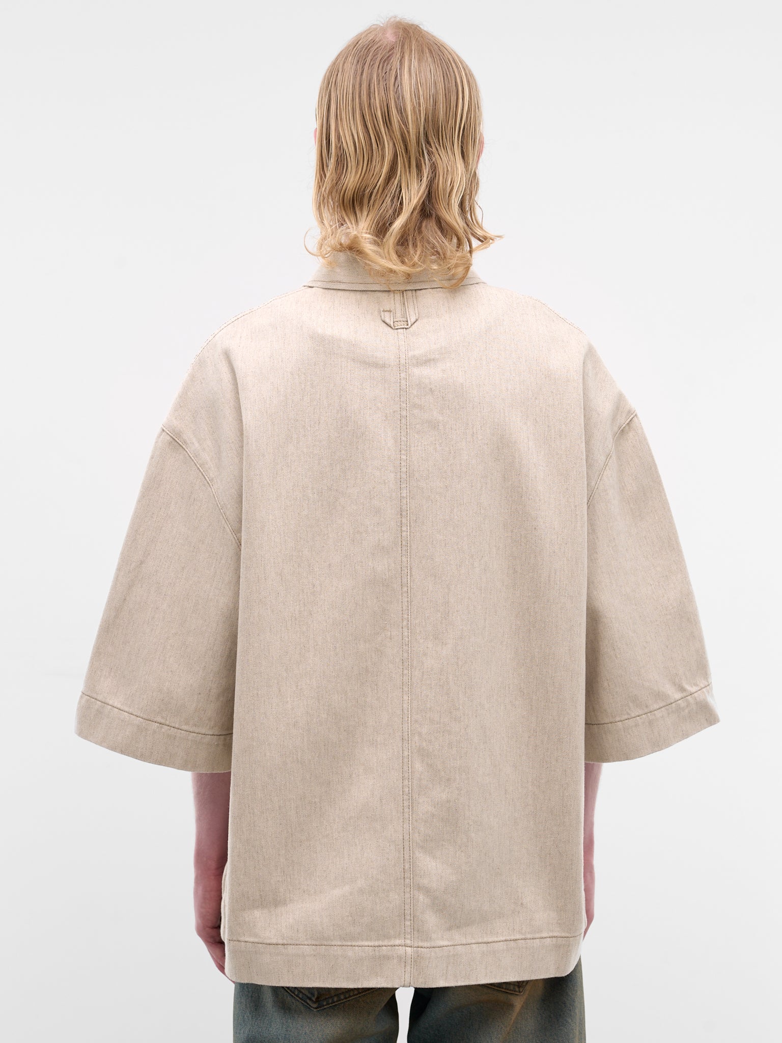 Beige Paysan De-Nîmes Denim Shirt (SHM00585AD00044-LIGHT-BEIGE)