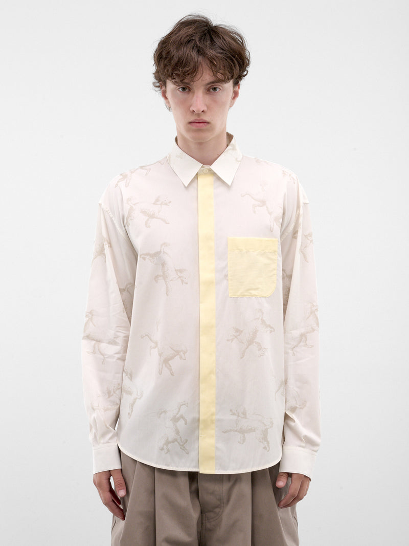 Poodle Print Button-Up Shirt (SHM00649AW00691-PRINT-ALLOVER)