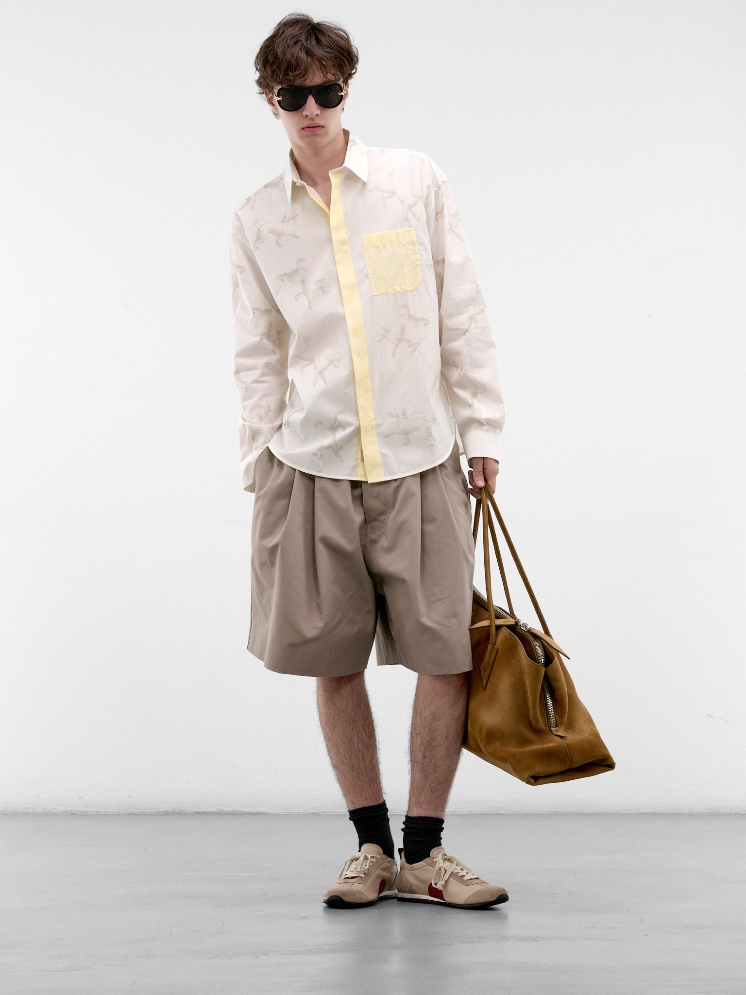 Poodle Print Button-Up Shirt (SHM00649AW00691-PRINT-ALLOVER)