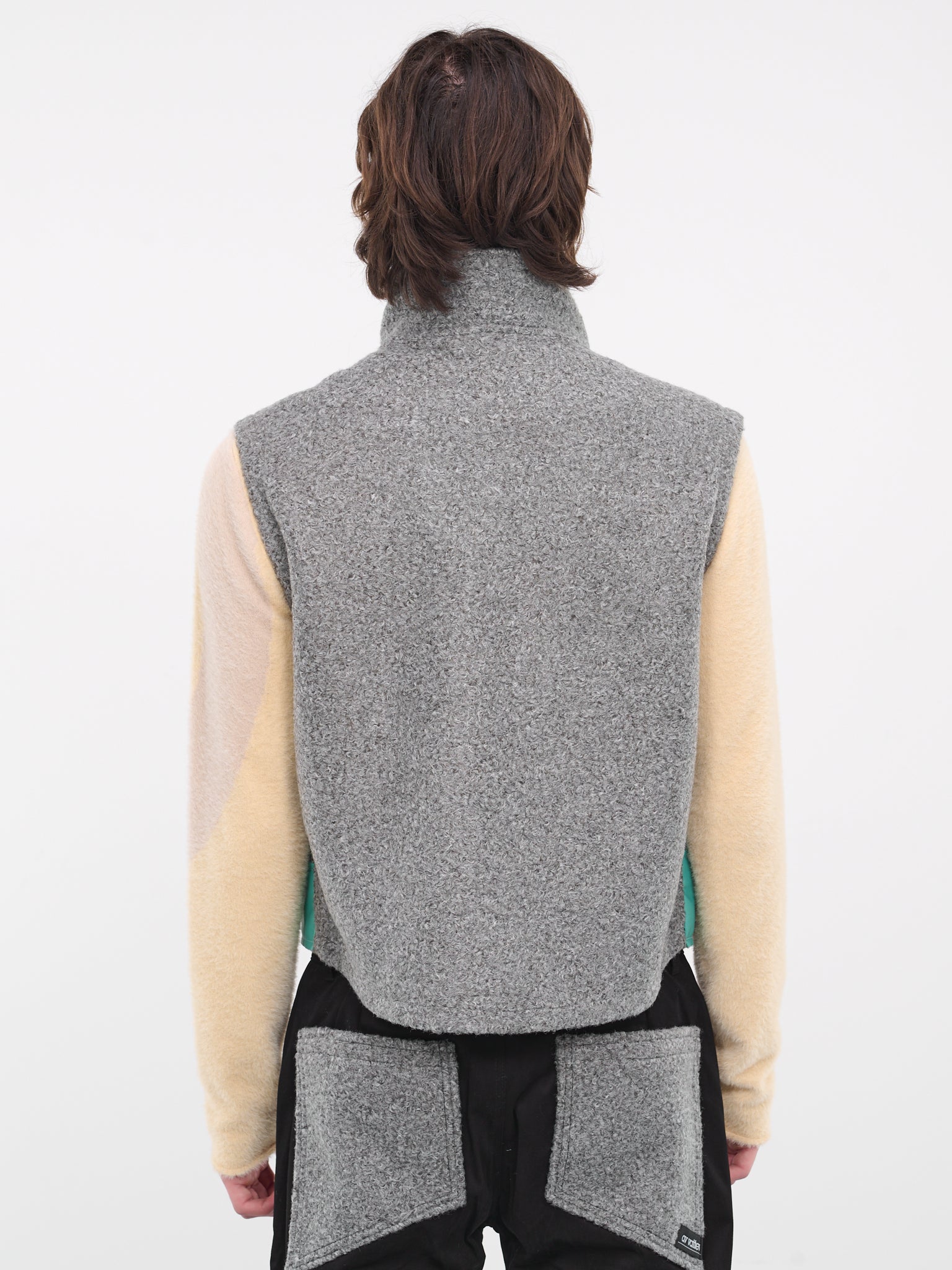 Patched Vest (SJV02G-BOXY-GREY-TURQUOISE-GRE)