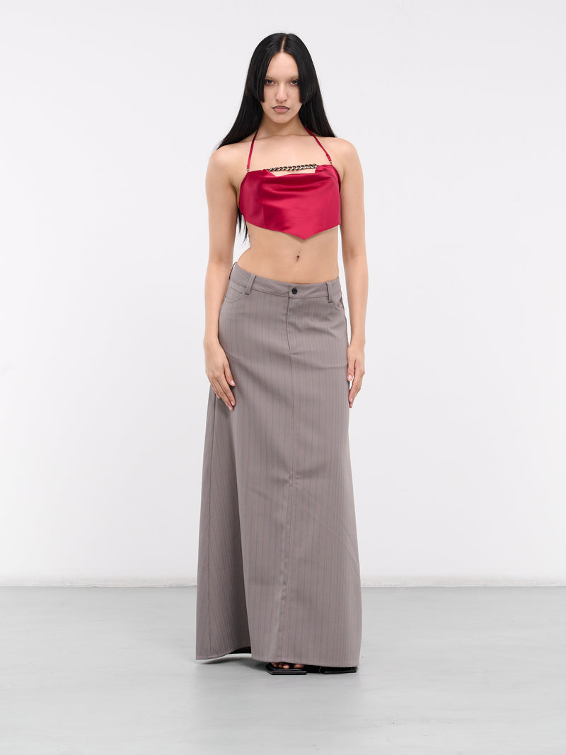 A-Shape Long Skirt (SK-14GR-GREY)