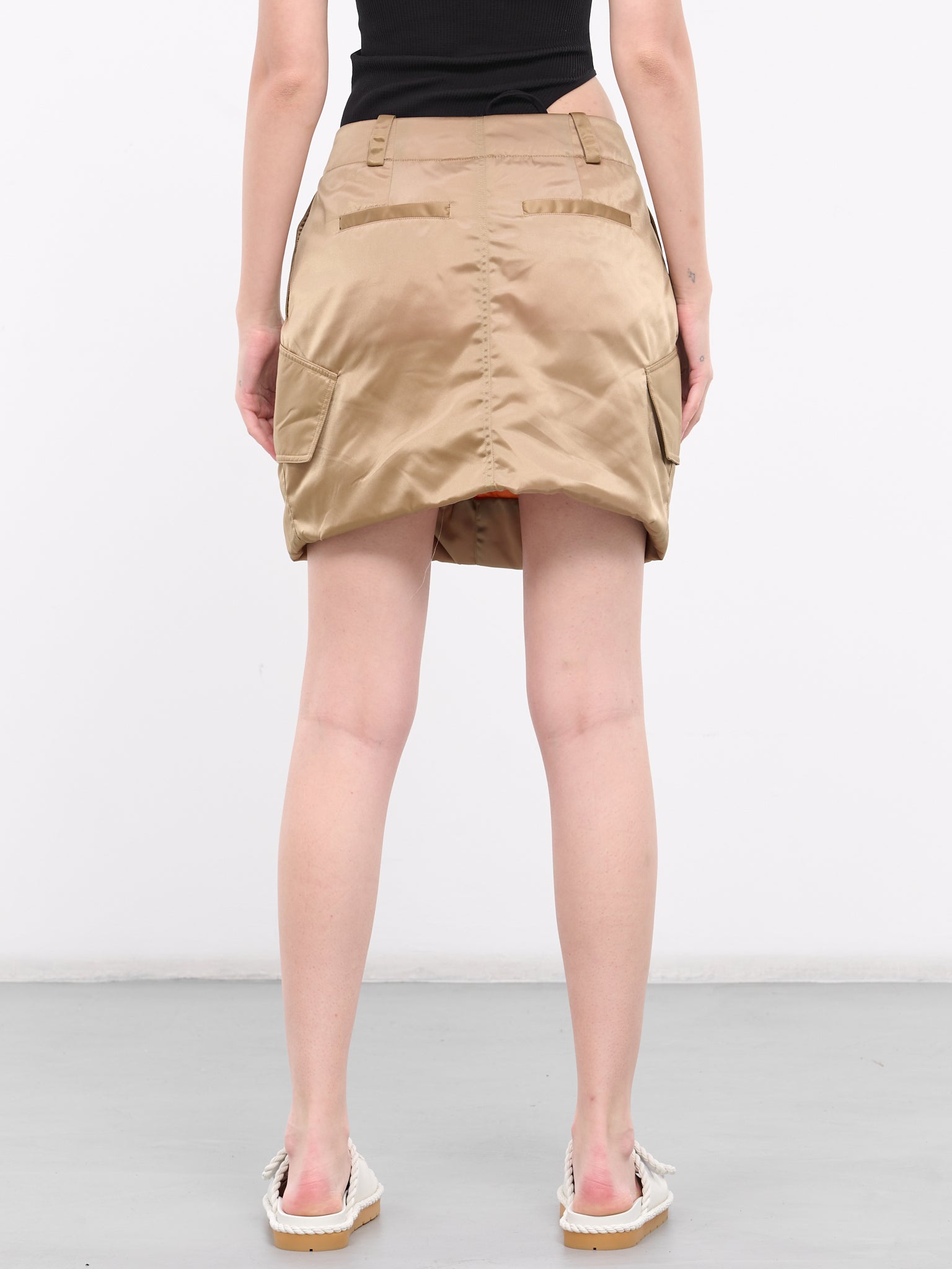 Padded Cargo Mini Skirt (SK0170-PG1535-BEIGE)