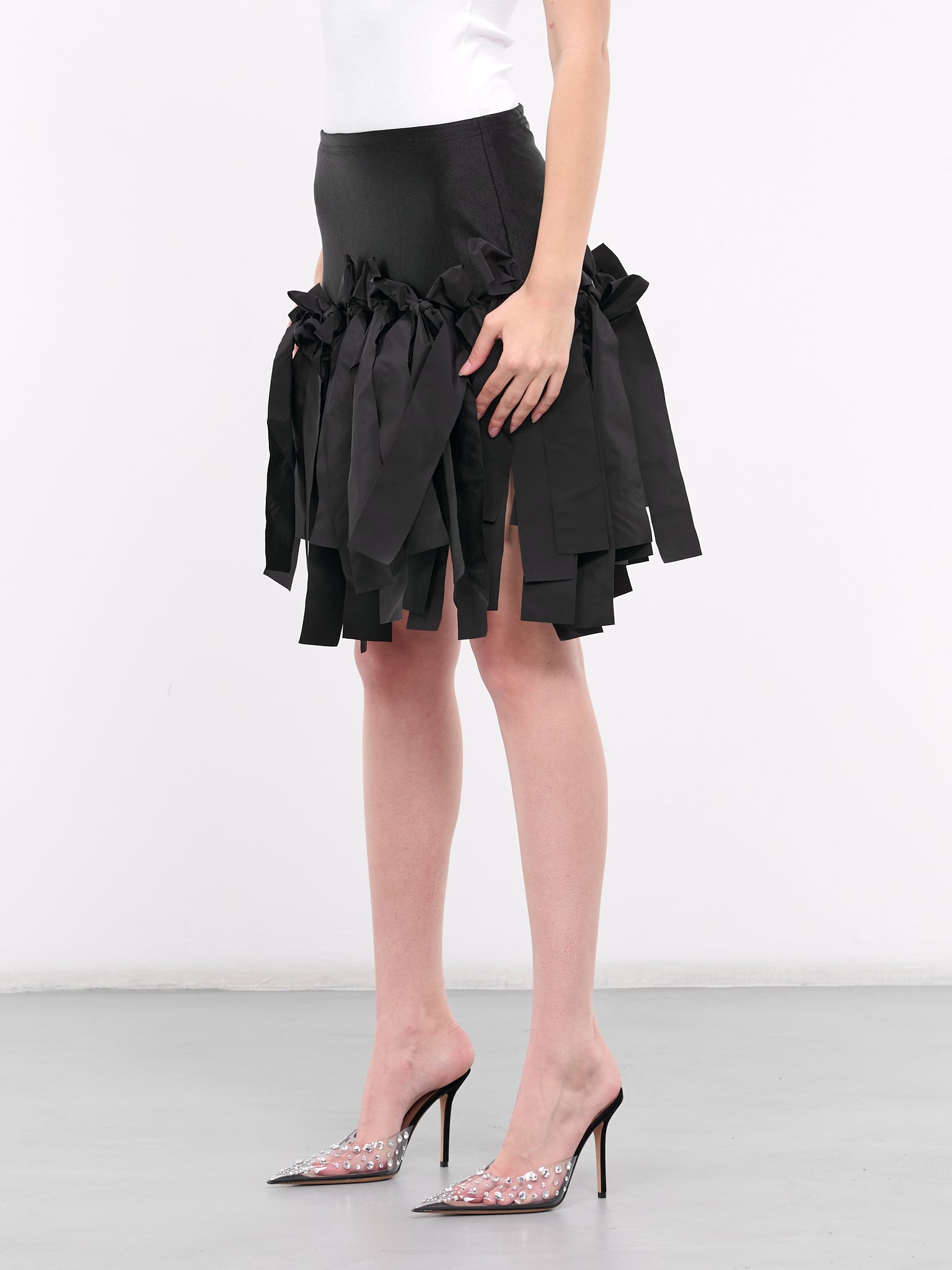 Bow Body-Con Skirt (SK026A-BLACK)