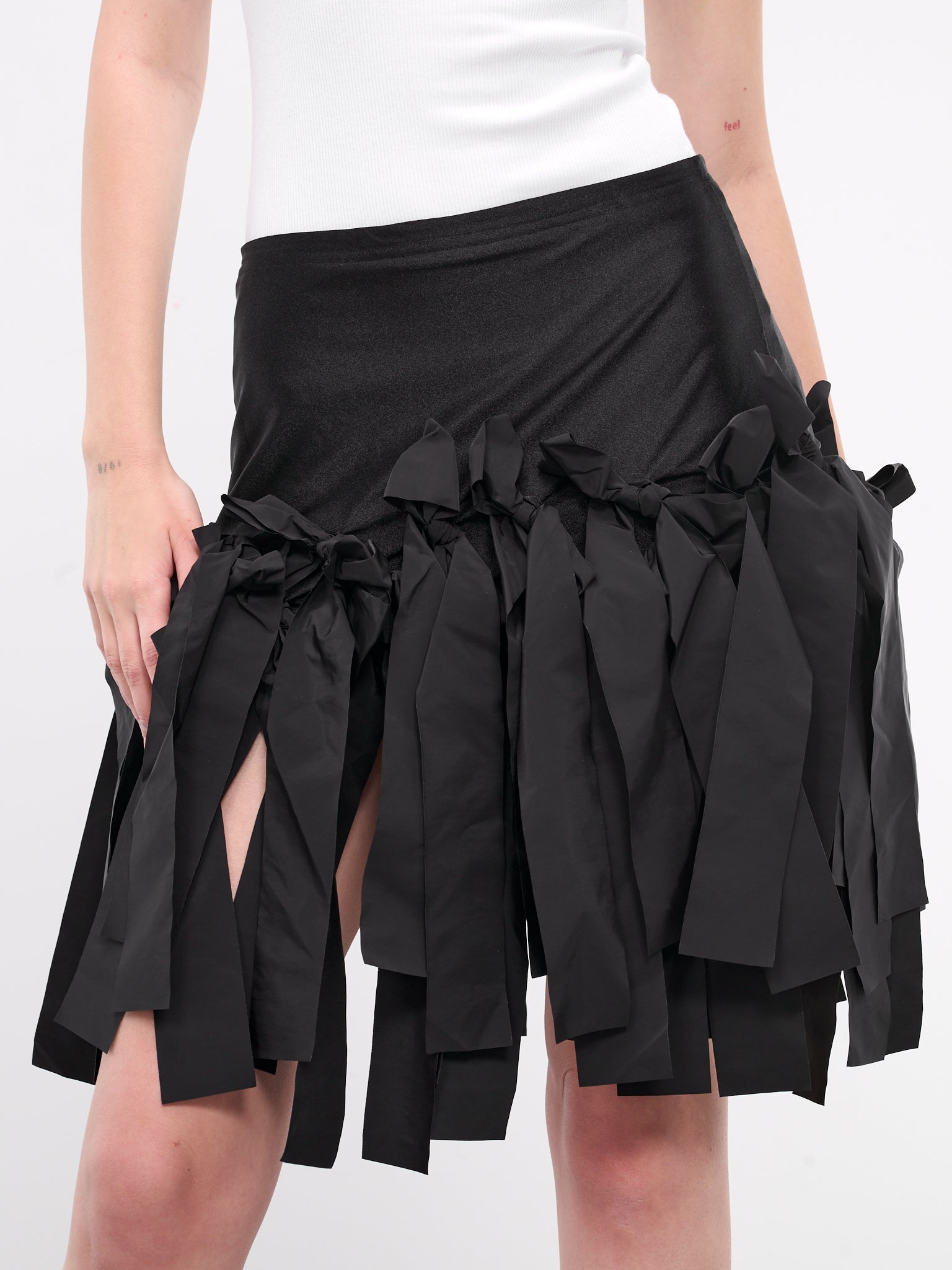 Bow Body-Con Skirt (SK026A-BLACK)