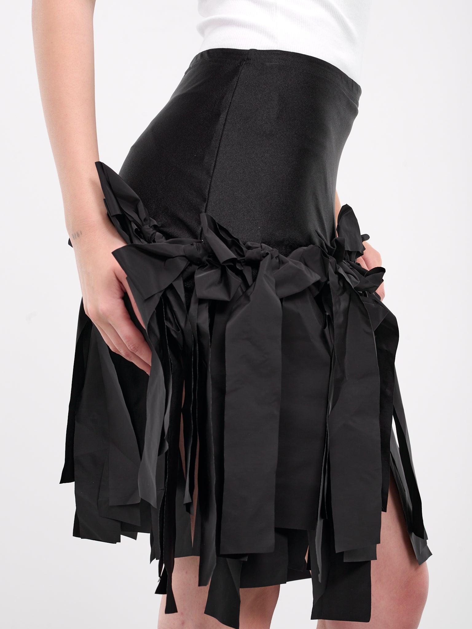 Bow Body-Con Skirt (SK026A-BLACK)