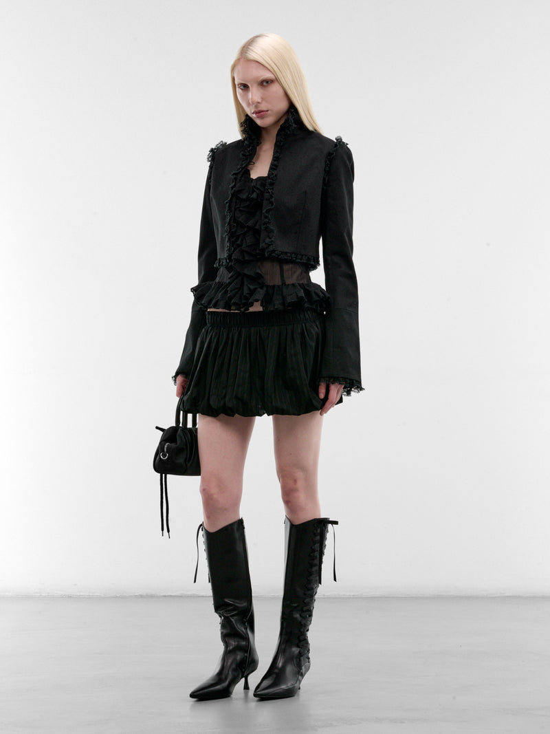 LUDOVIC DE SAINT SERNIN Ruffle Blouse | H.Lorenzo - styled