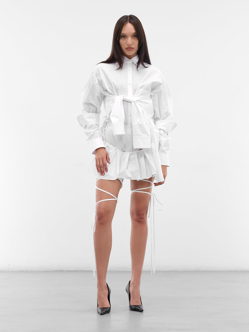 White Misa Mini Skirt (SK04-W13-111-WHITE)