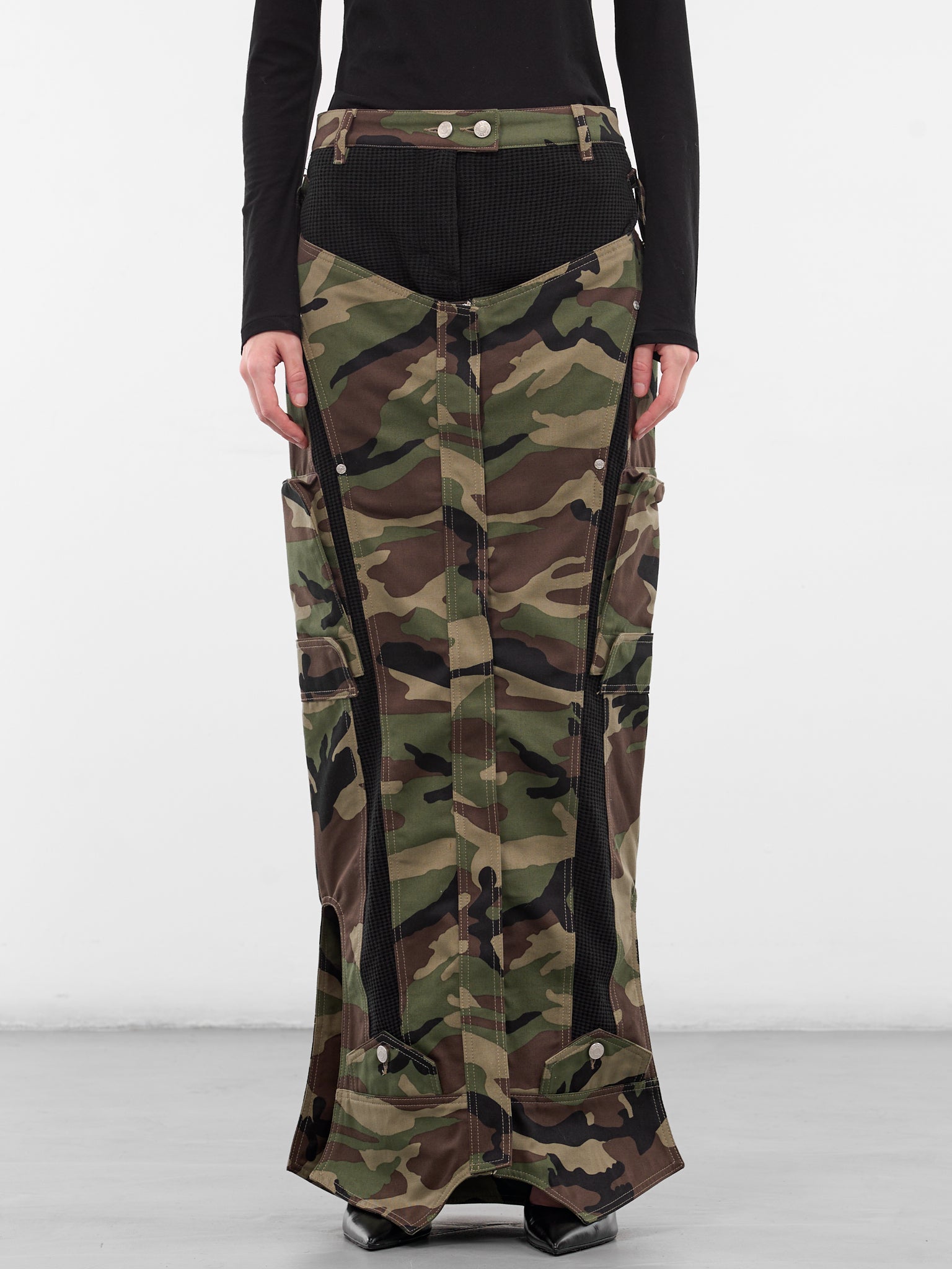 Inverted Camo Maxi Skirt (SK06-INVERSE-CAMO)