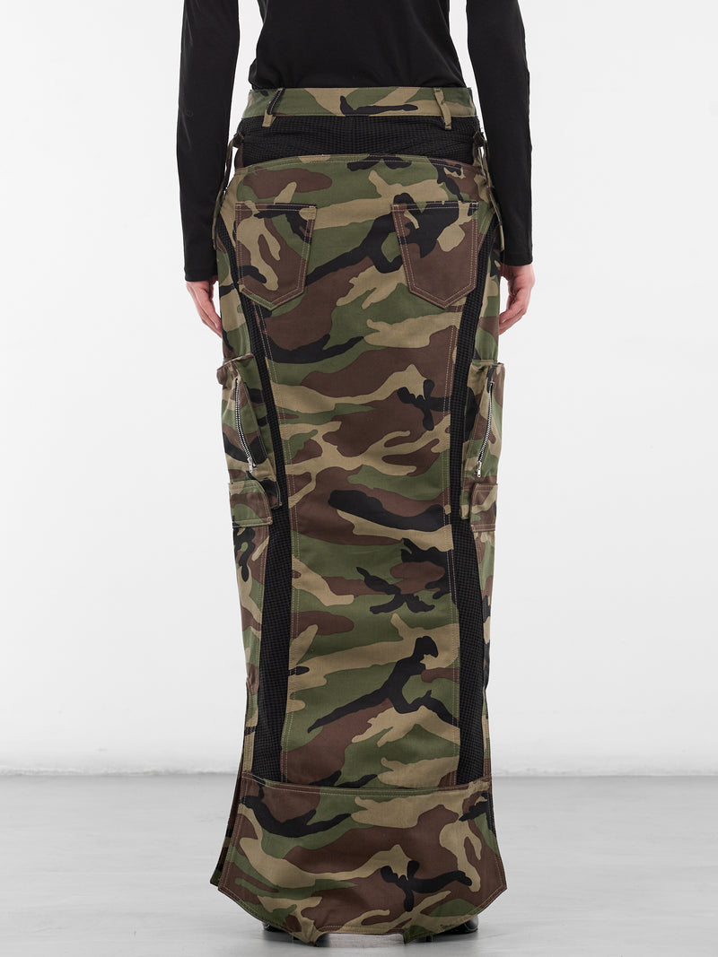 Inverted Camo Maxi Skirt (SK06-INVERSE-CAMO)