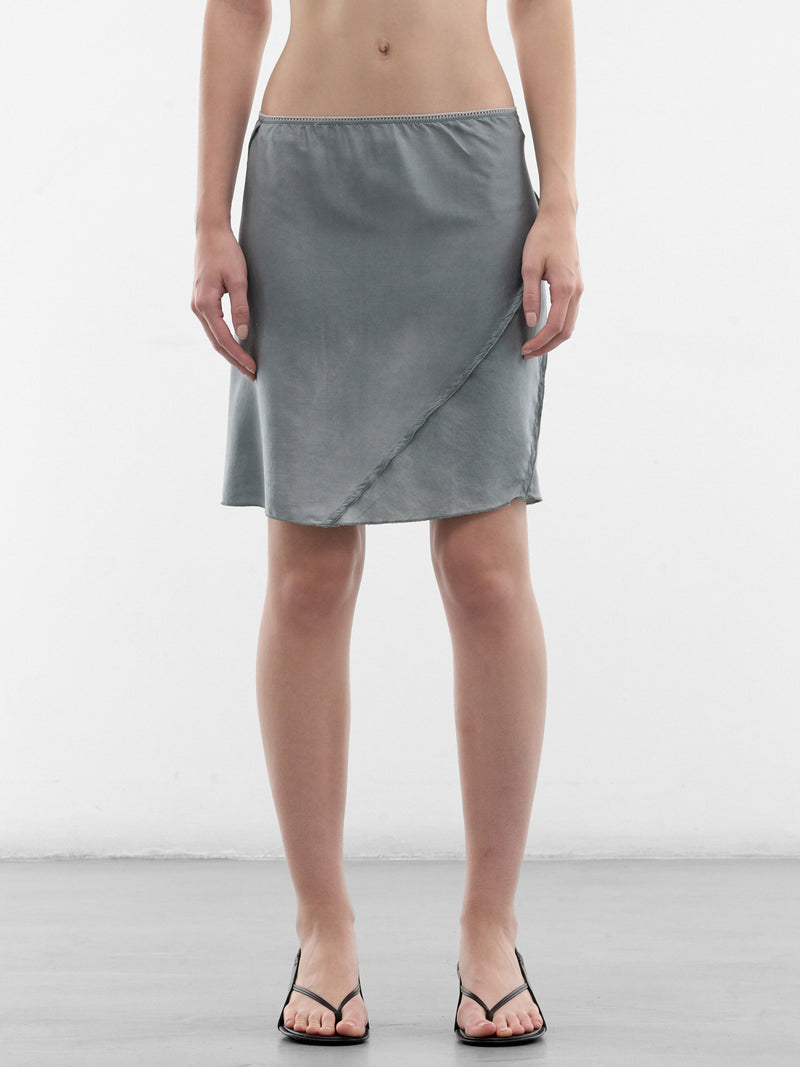 Blue Bias Mini Skirt (SK07A2-BLUE-BLUSH)