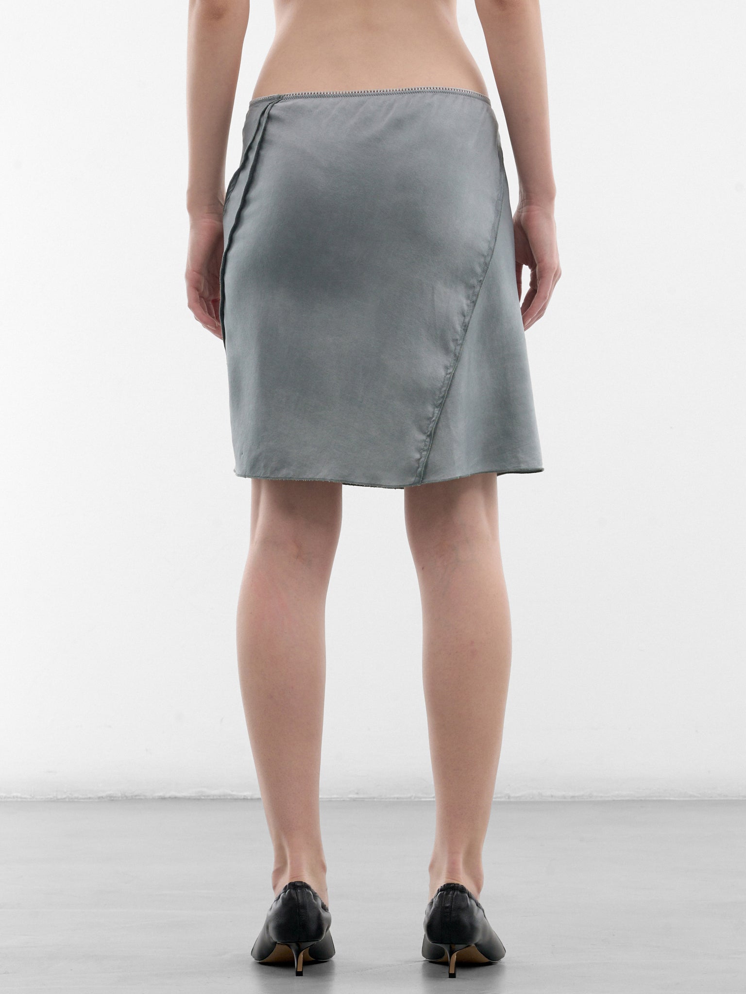 Blue Bias Mini Skirt (SK07A2-BLUE-BLUSH)
