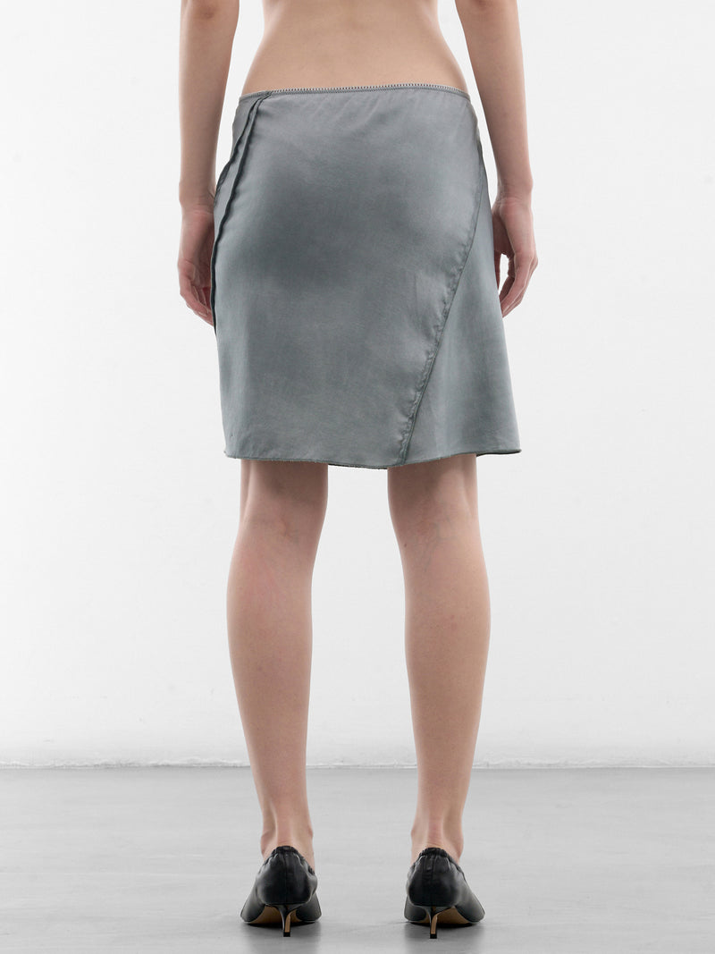 Blue Bias Mini Skirt (SK07A2-BLUE-BLUSH)