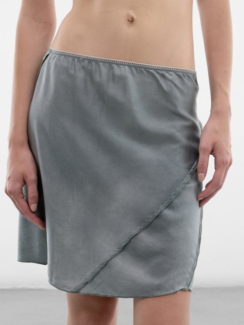 Blue Bias Mini Skirt (SK07A2-BLUE-BLUSH)