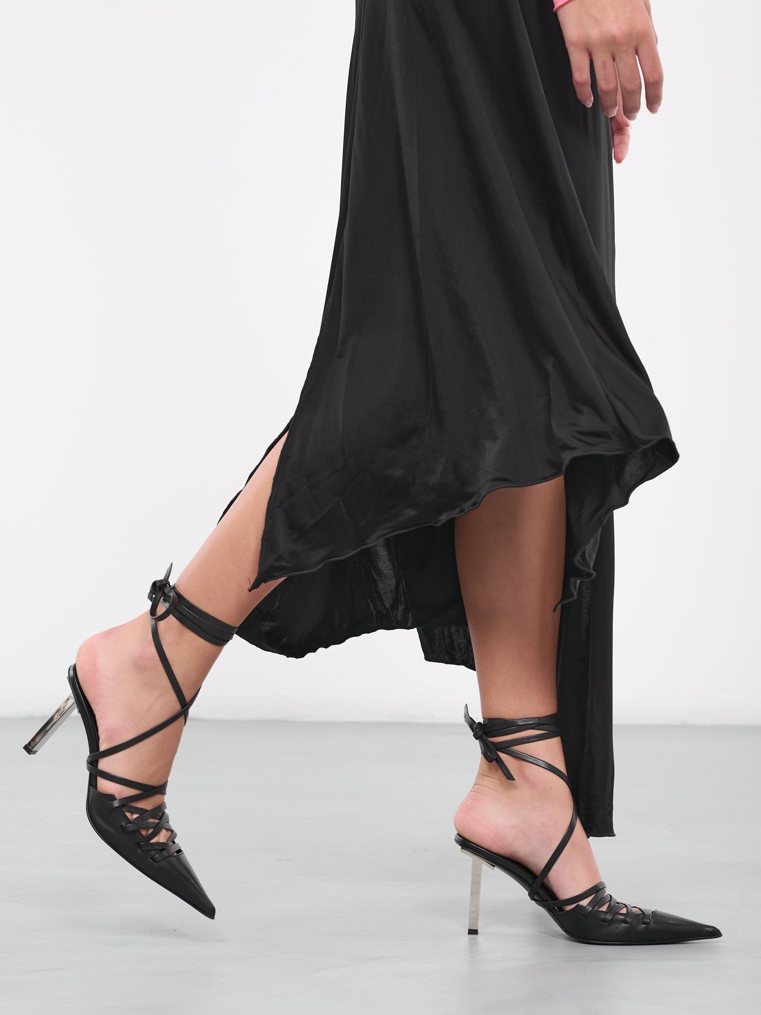 Drape Midi Skirt (SK50-1-BLACK)