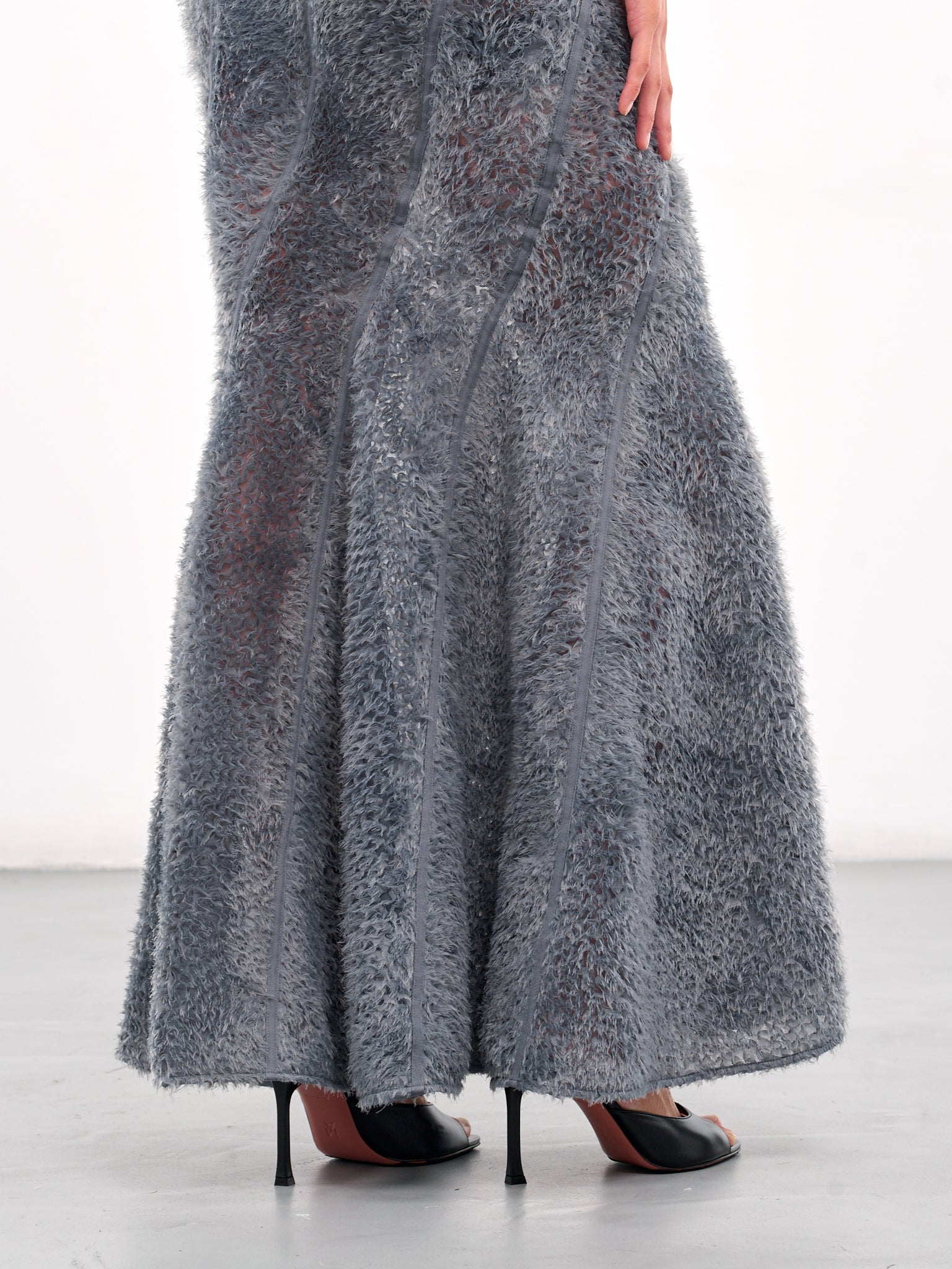 Swirled Coral Skirt (SK09P1BU680-BLUE-GREY)