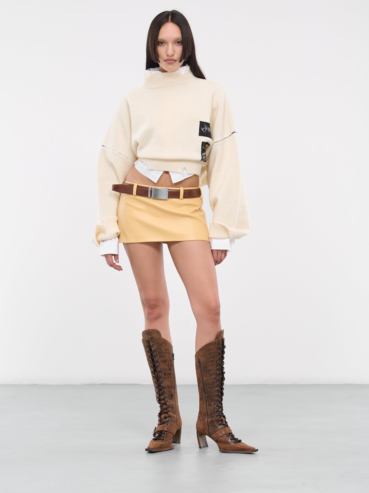 Buckle TwentyThree Skirt (SKBLY-E17-BUTTER-YELLOW)
