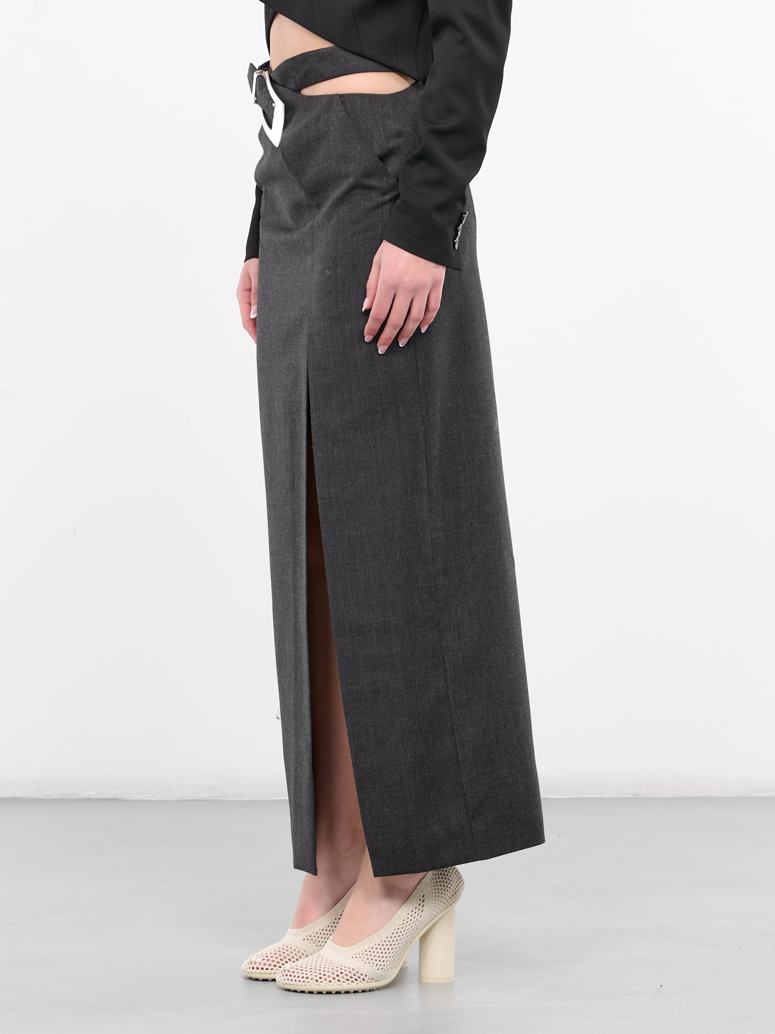Buckled Skirt (SKIRT-6-GREY)