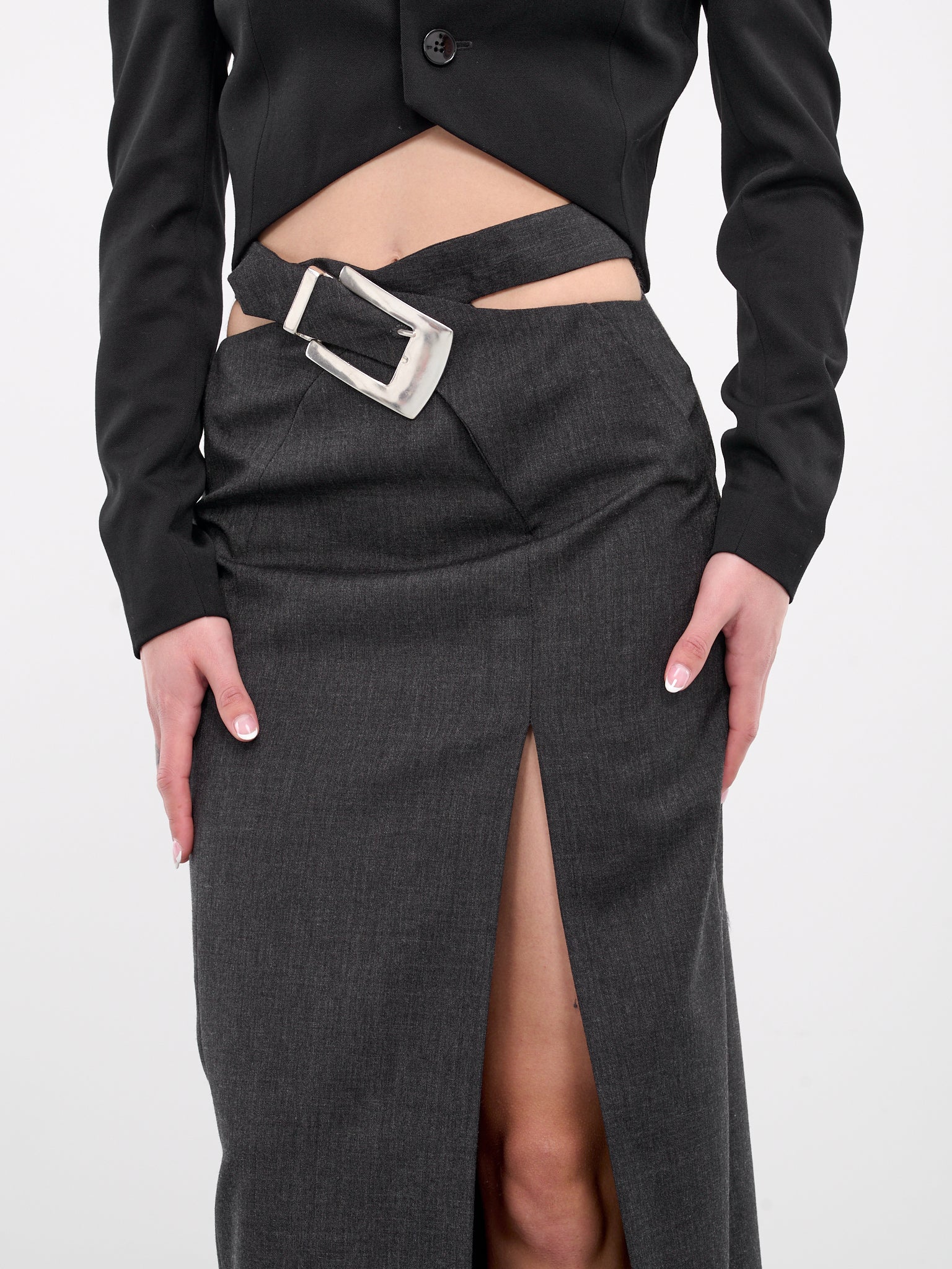 Buckled Skirt (SKIRT-6-GREY)