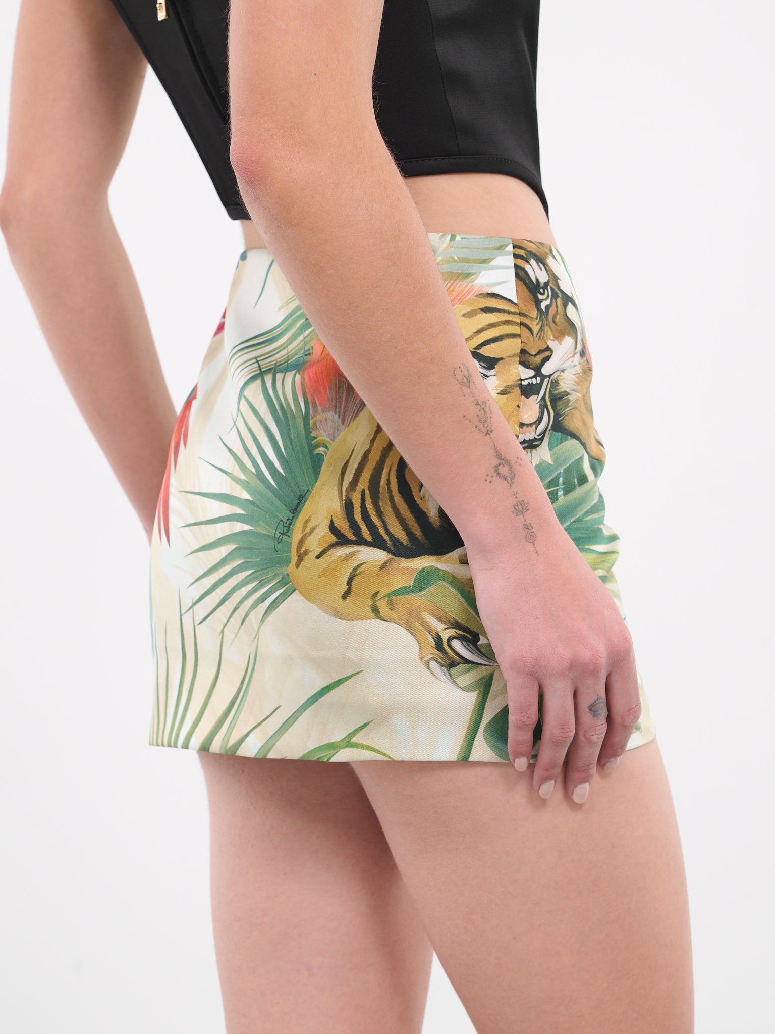Jungle Print Mini Skirt (SKT310-4QI88C-MULTI)