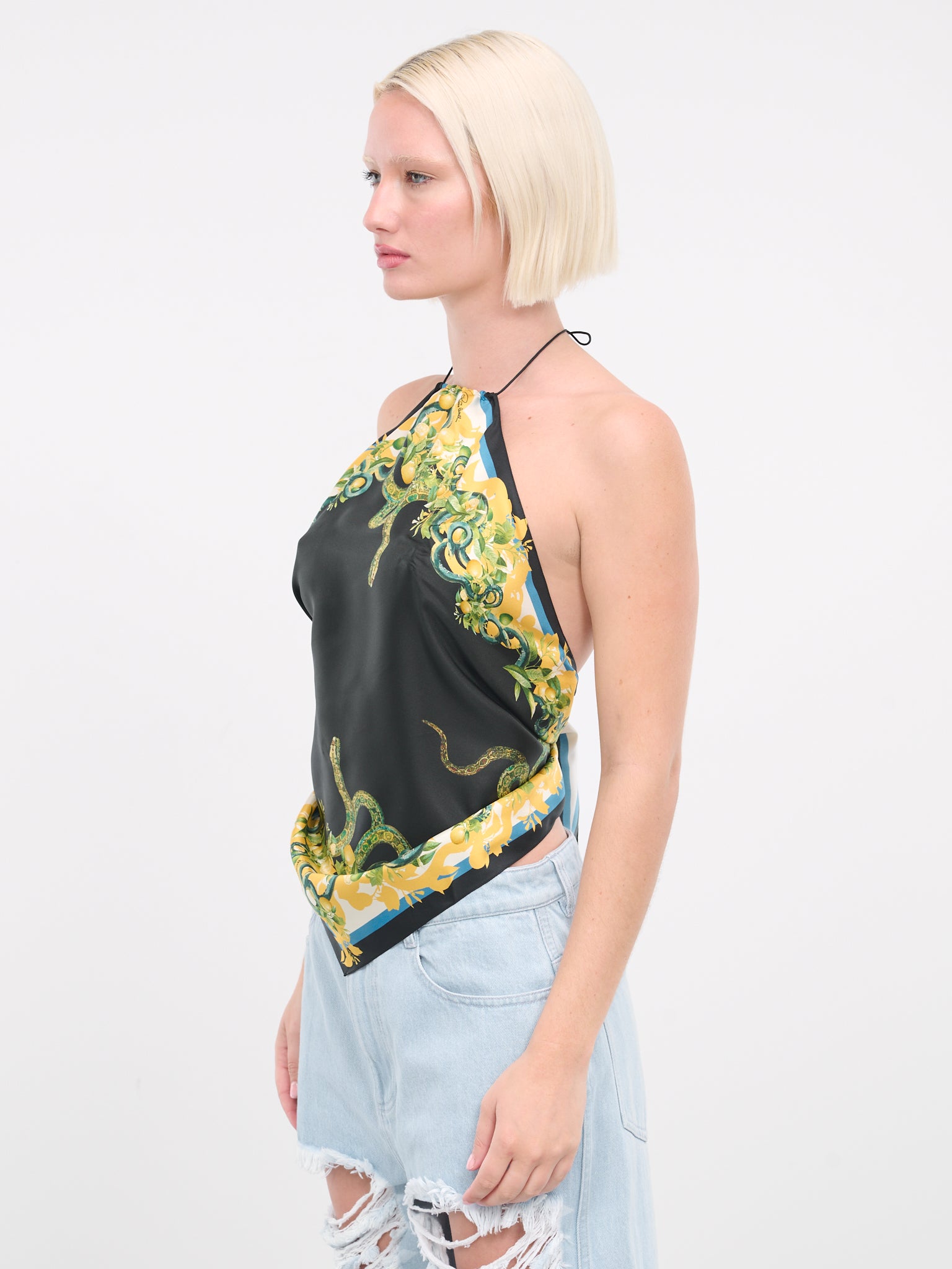 Snake Print Top (SKT603-4QL30-NERO)