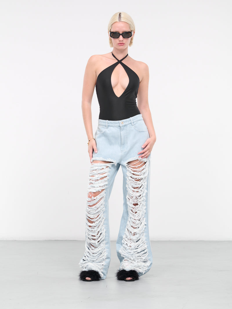 Cut-Out Bodysuit (SKT610-LL012-NERO)