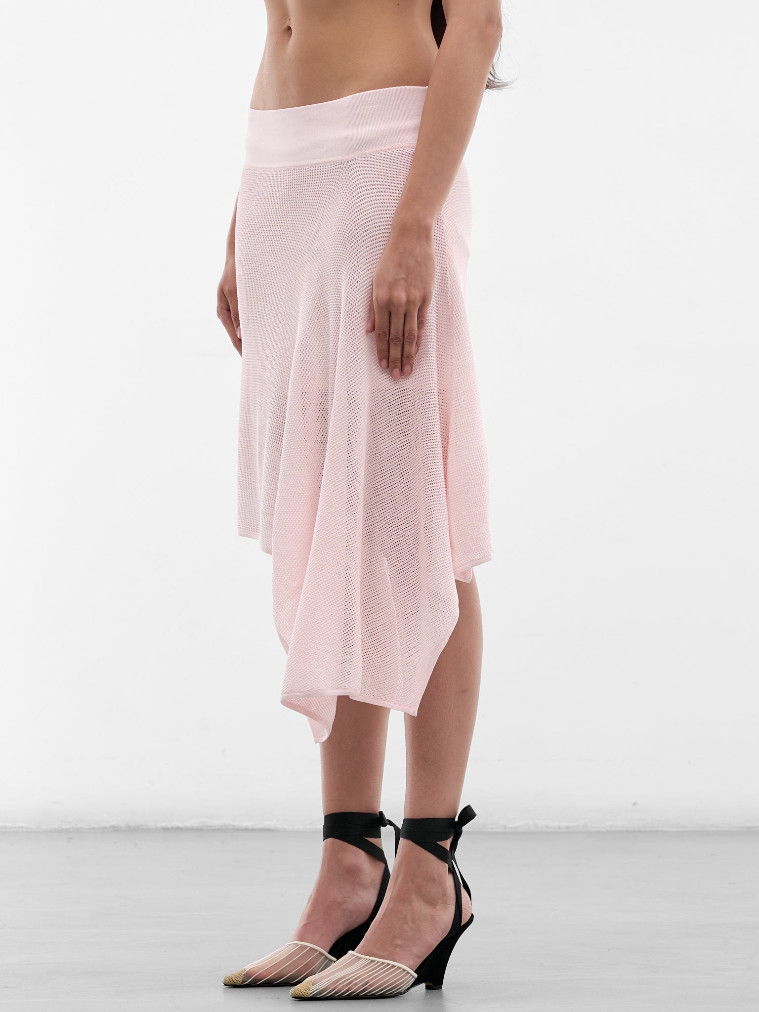 JACQUEMUS Pink Midi Skirt | H.Lorenzo - side