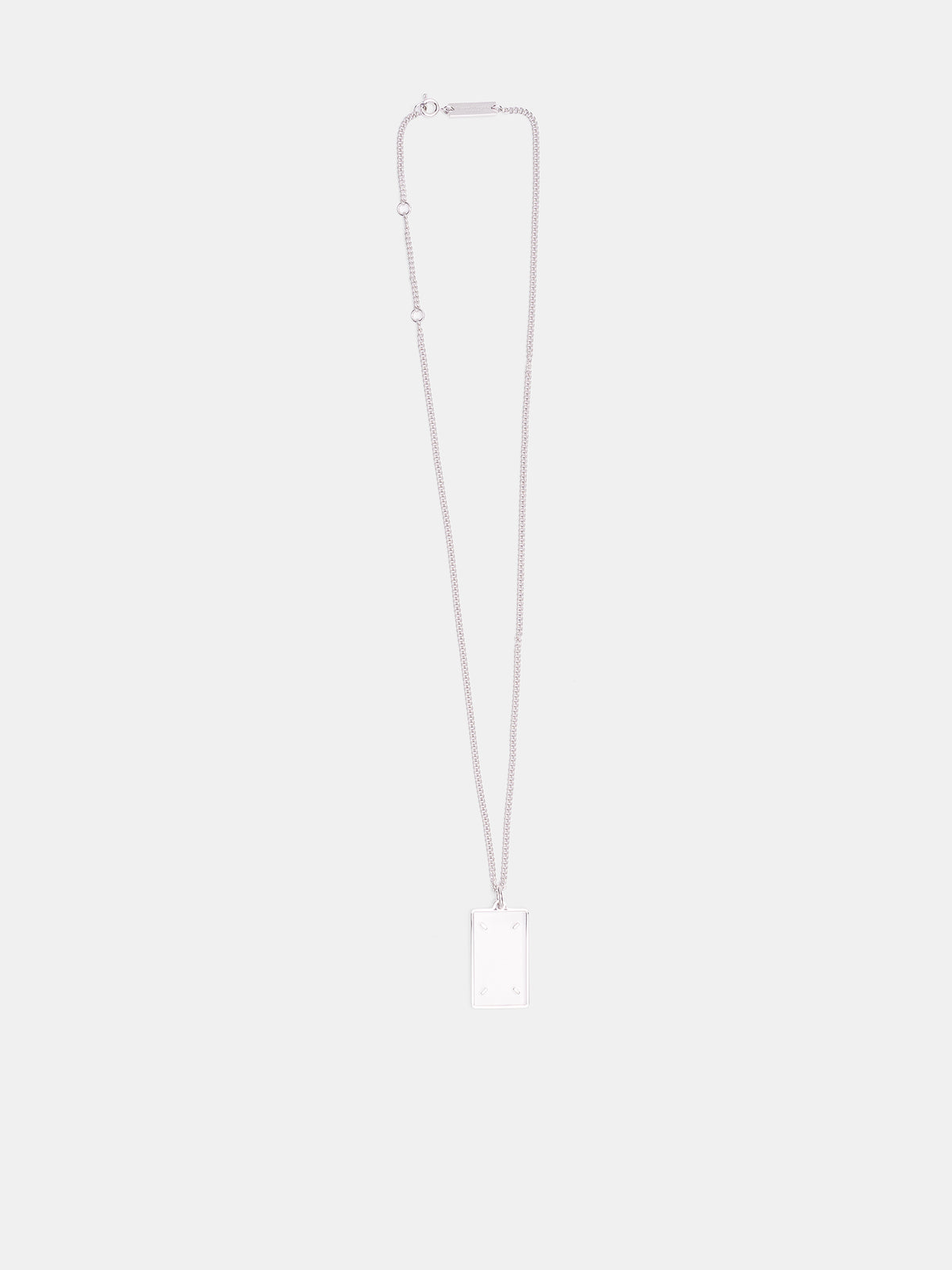 Silver Four Stitches Necklace (SM2UU0028-P92244-752-SILVER)