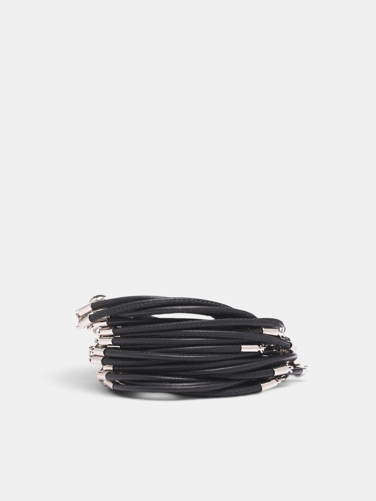 Multi Strand Bracelet (SM2UY0036-P9143-BLACK-SILVER)