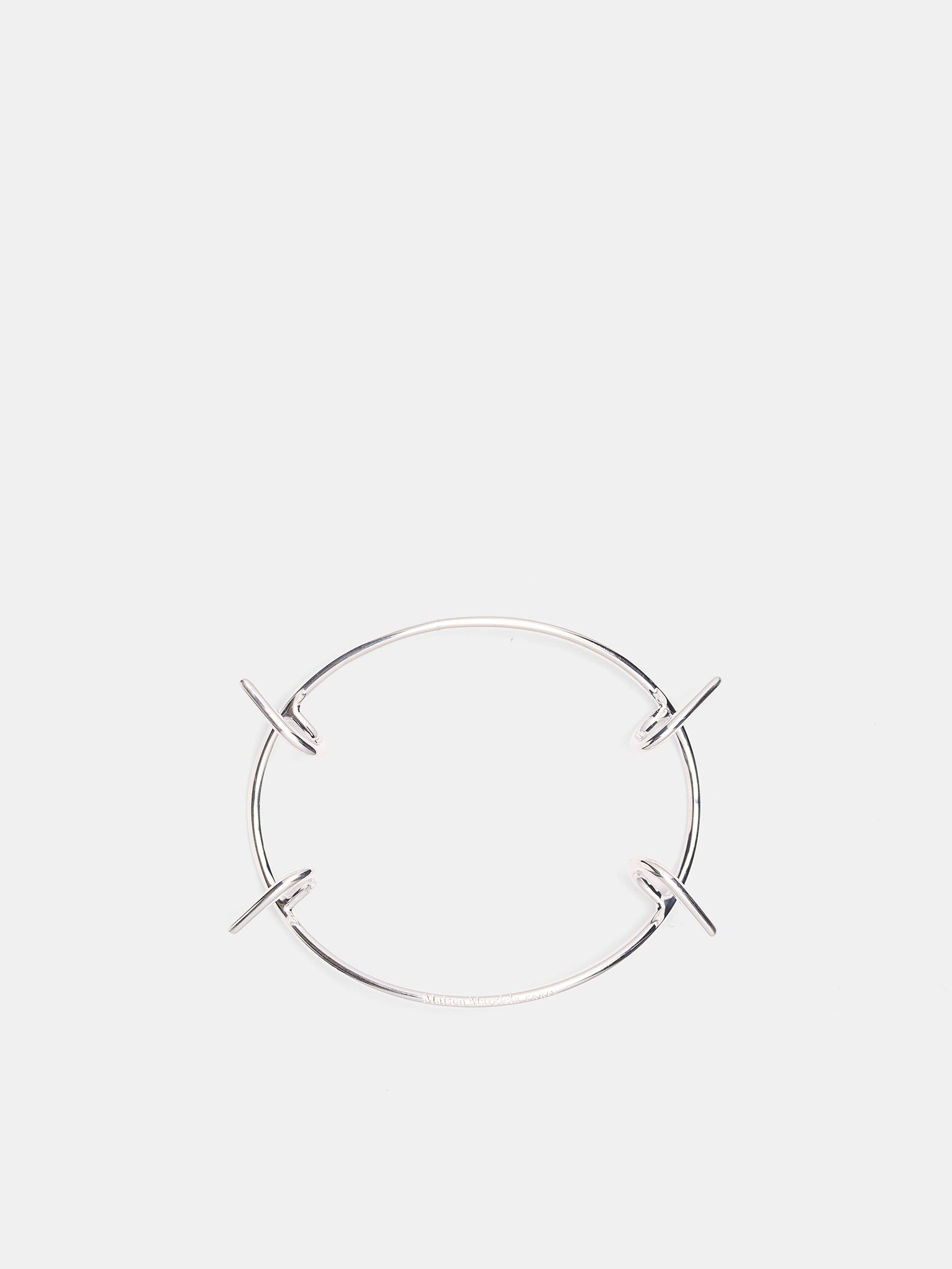 MAISON MARGIELA Silver Spikey Mouthpiece | H.Lorenzo - front