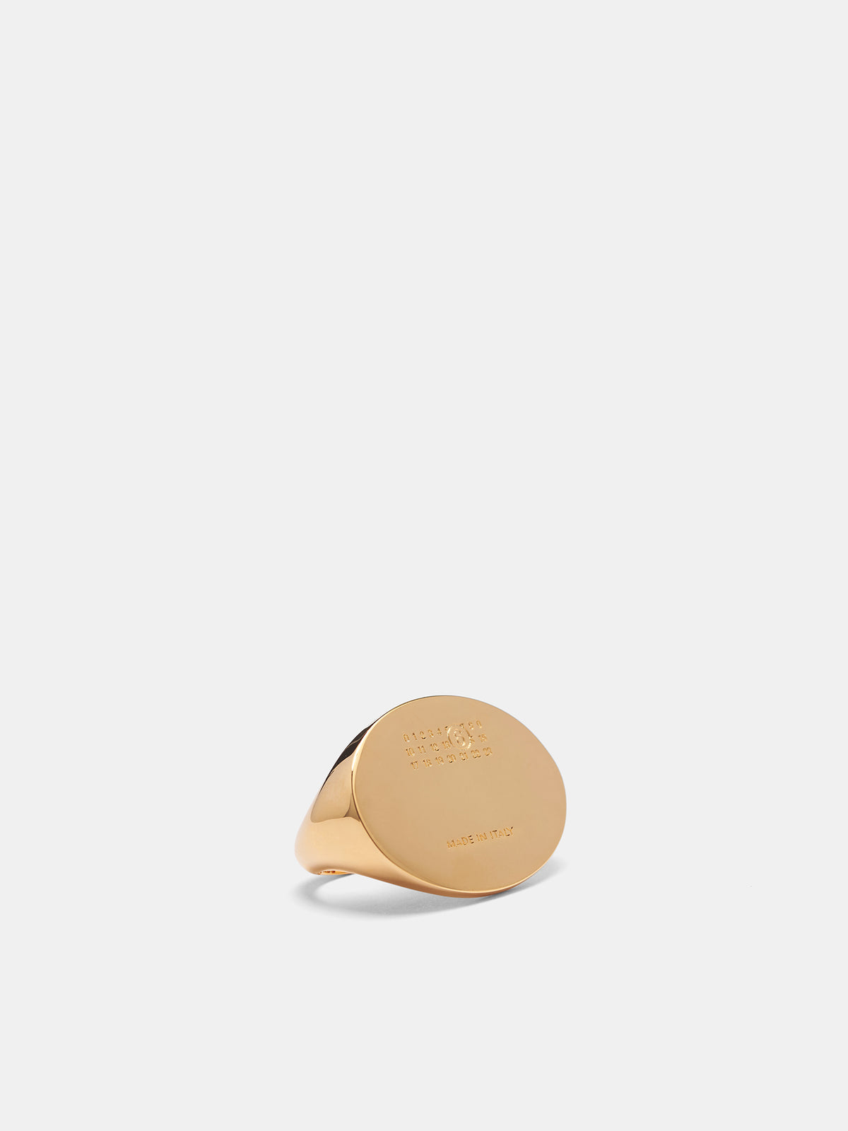 Gold Numeric Logo Earring (SM7VG0110-P8755-950-GOL)D