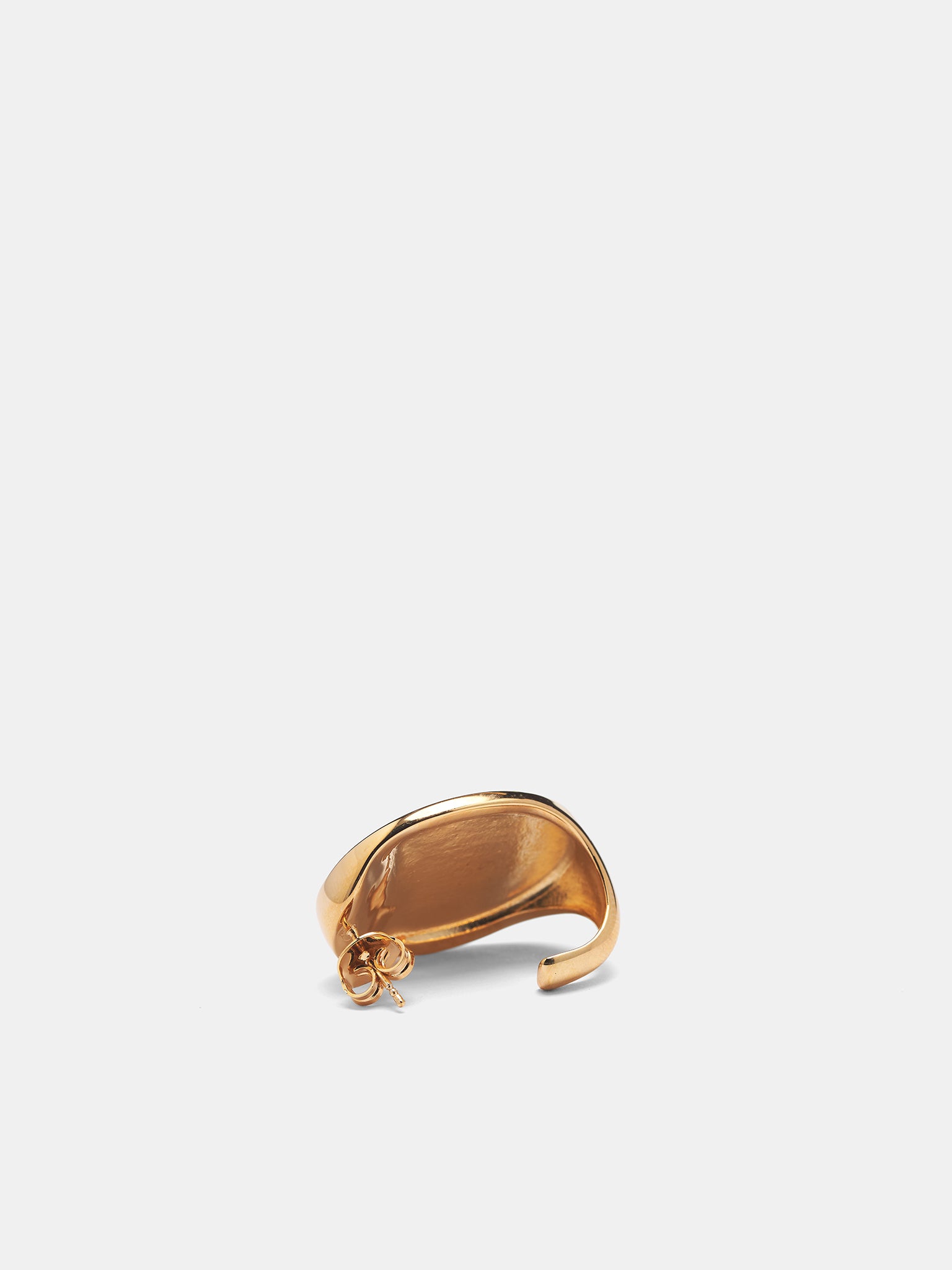 Gold Numeric Logo Earring (SM7VG0110-P8755-950-GOL)D