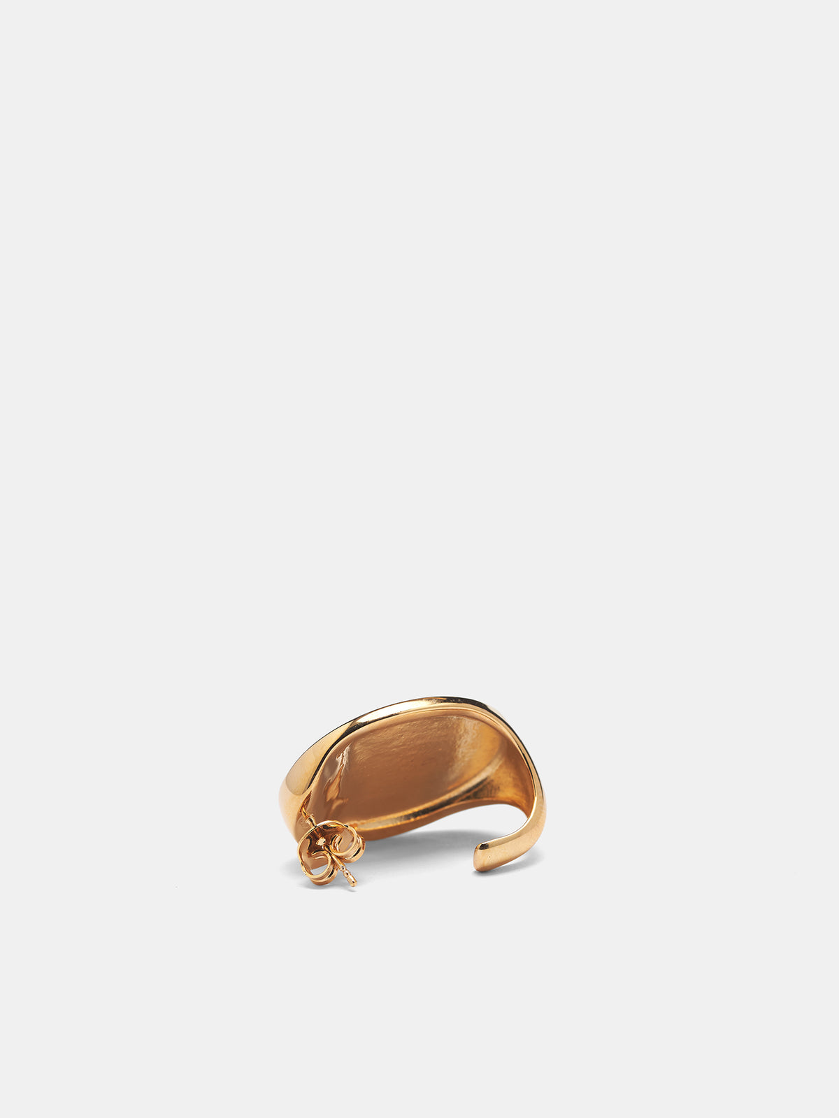 Gold Numeric Logo Earring (SM7VG0110-P8755-950-GOL)D