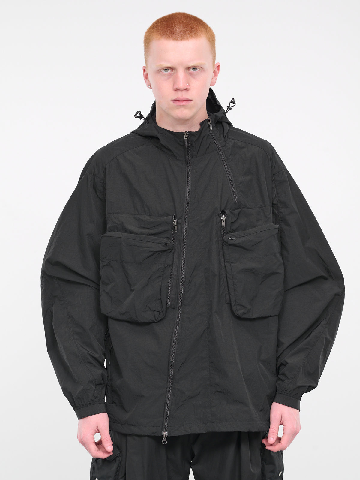 Zip Pocket Anorak Jacket (SMJ-01-BLACK)
