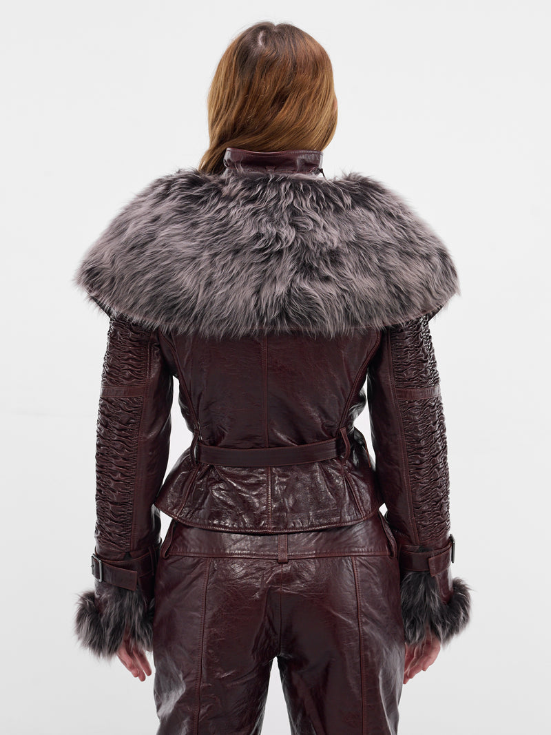 Brown SMK Lamb Leather Jacket (SMKJA0BR-BROWN)