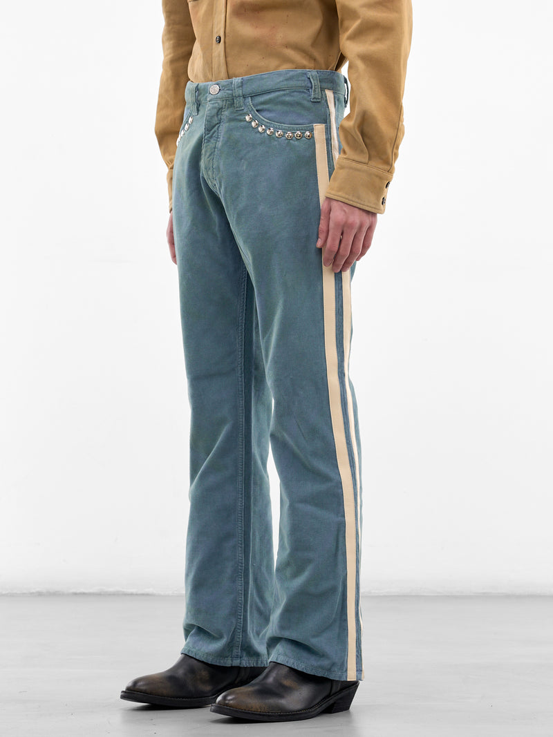 Blue Corduroy Racer Jeans (SMT04AP-T2210-420-RUSTY-BLUE)