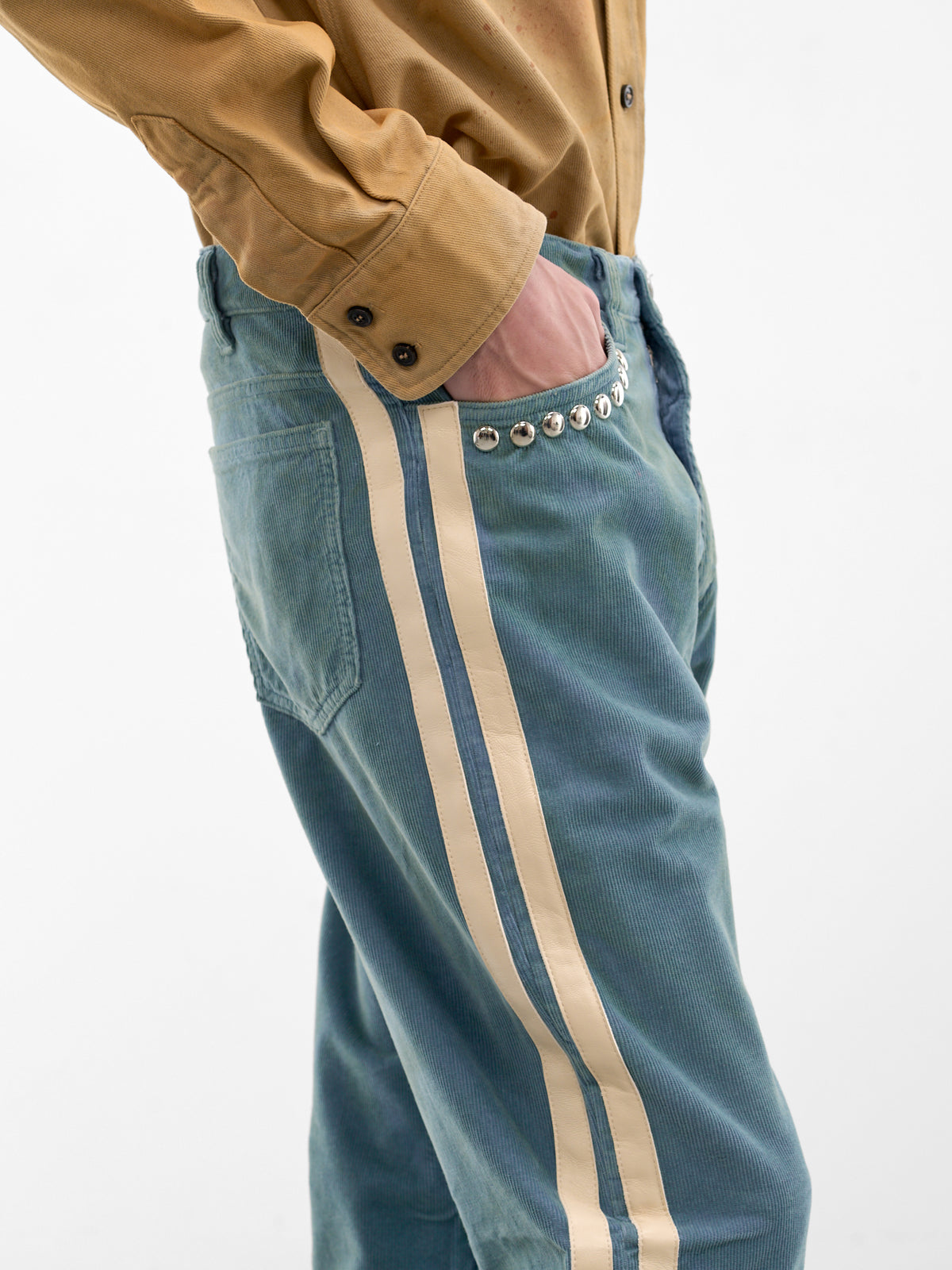 Blue Corduroy Racer Jeans (SMT04AP-T2210-420-RUSTY-BLUE)