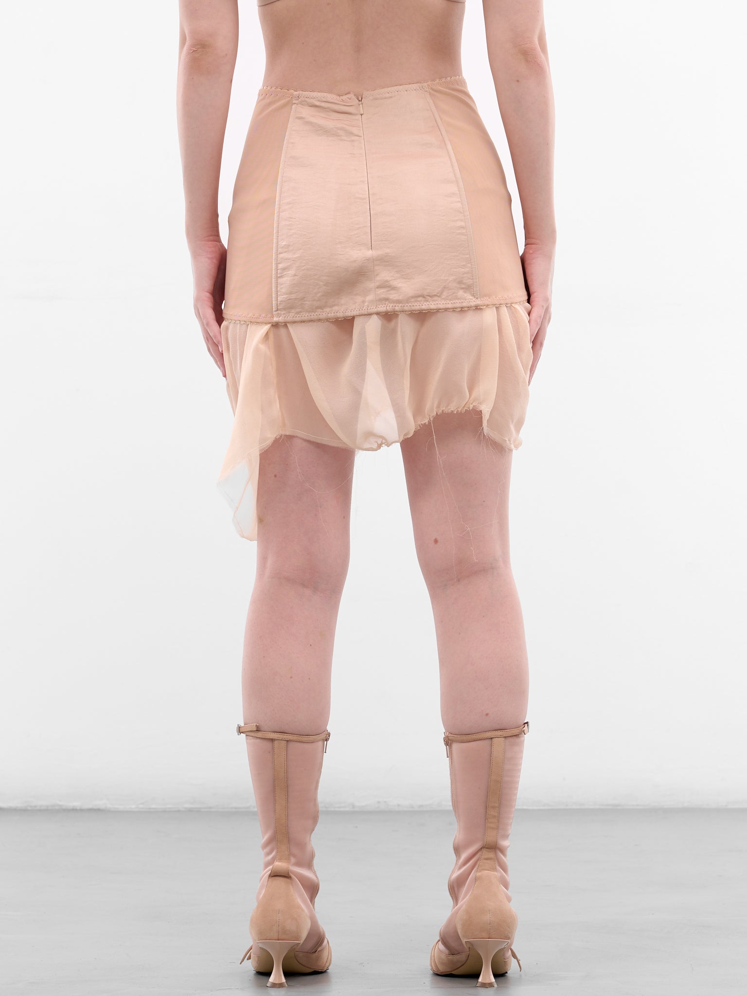 Nude Spiritual Healing Mini Skirt (SPIRITUAL-HEALING-SKIRT-NUDE)