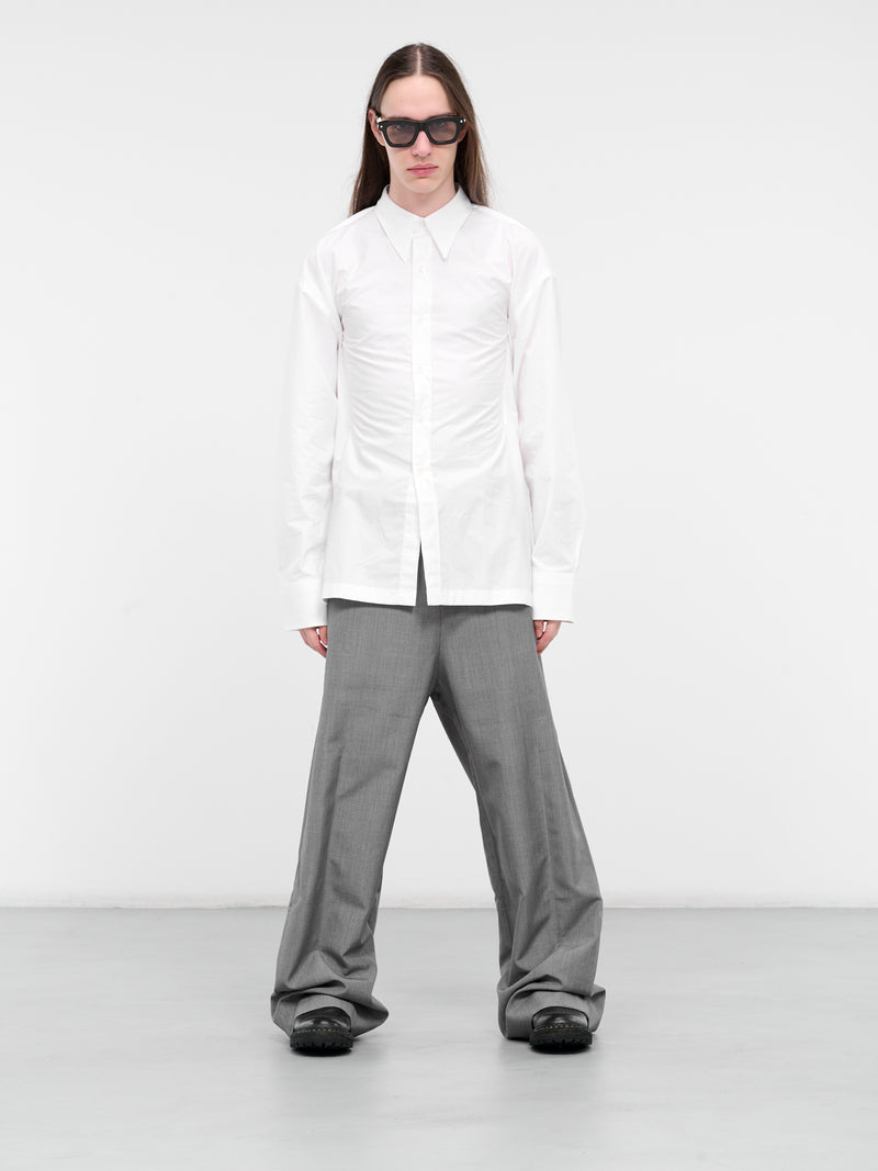 Vacuum Bold Square Overshirt (SQSS1-417-010-WHITE)