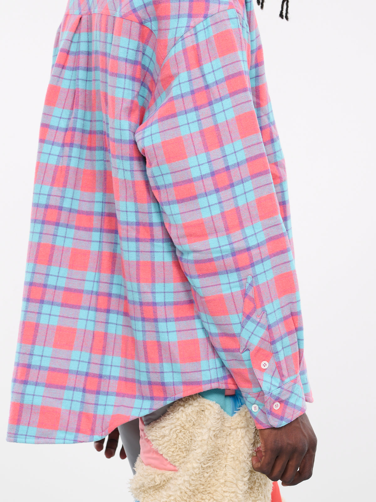 Padded Flannel Shirt (SR043908351835-CANDY-KISS)