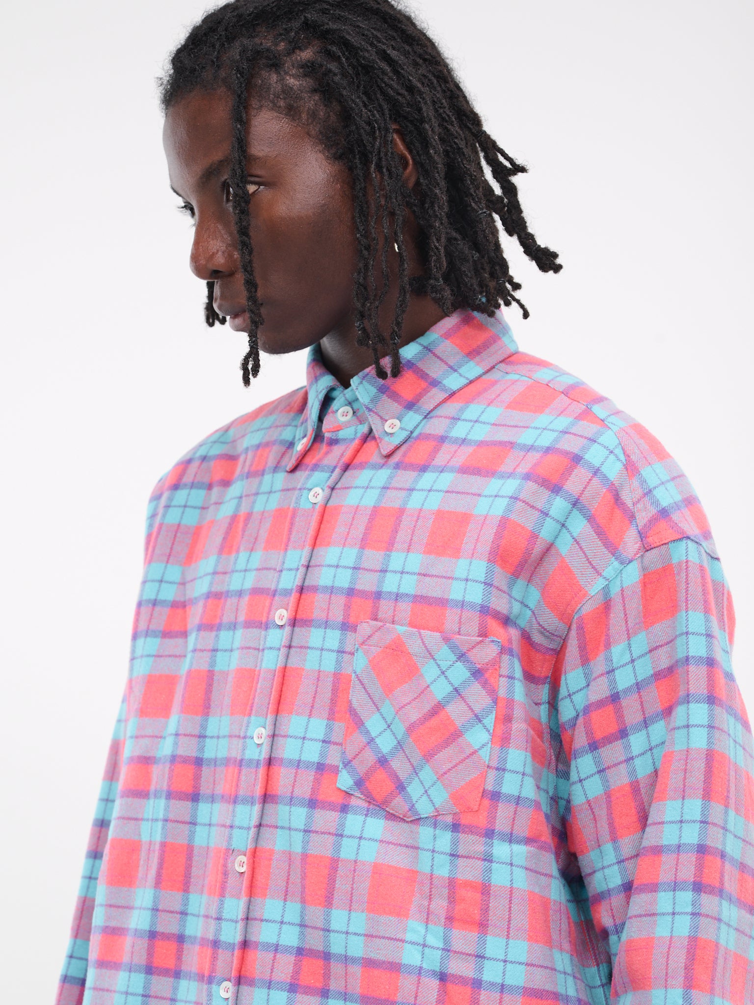 Padded Flannel Shirt (SR043908351835-CANDY-KISS)