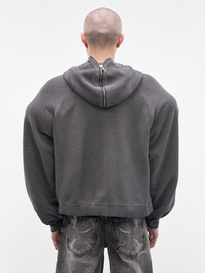Bulk Shoulder Gladiator Zip Hoodie (SS0601-CHARCOAL)