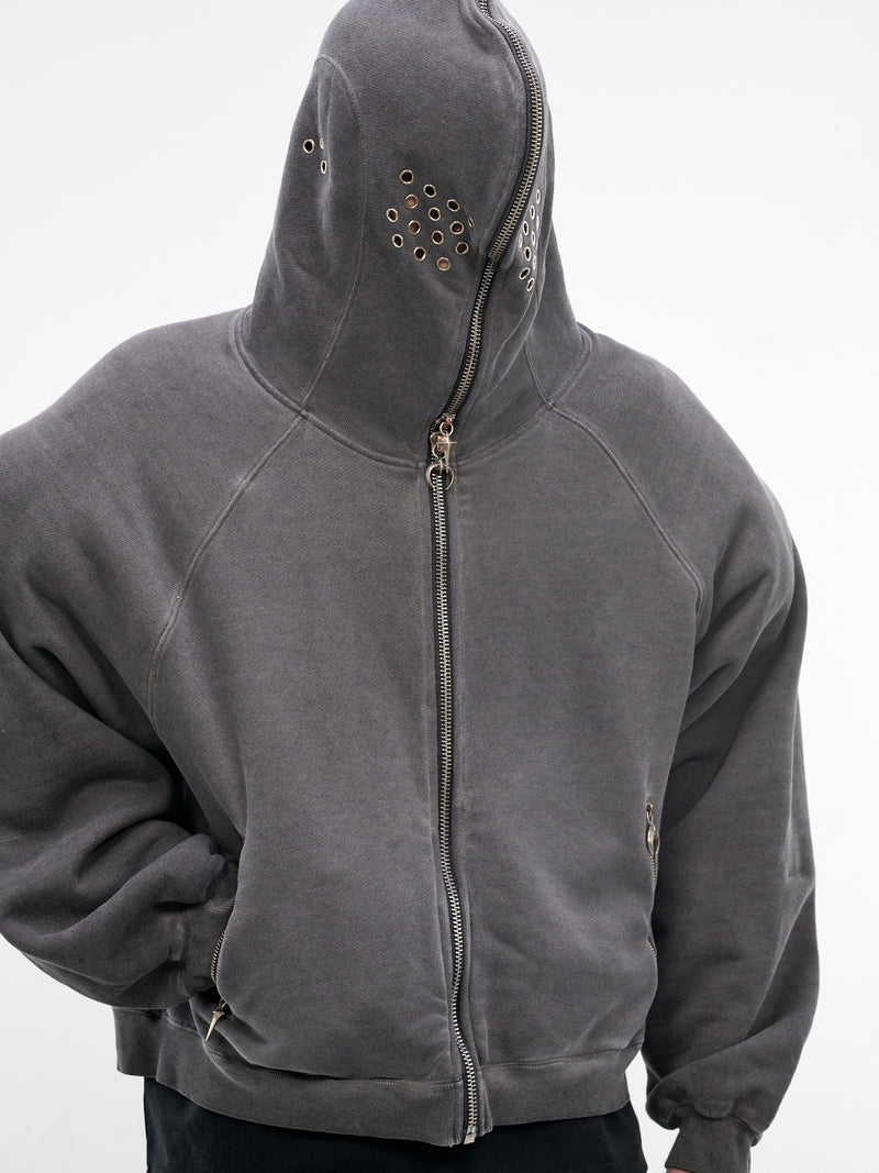 Bulk Shoulder Gladiator Zip Hoodie (SS0601-CHARCOAL)