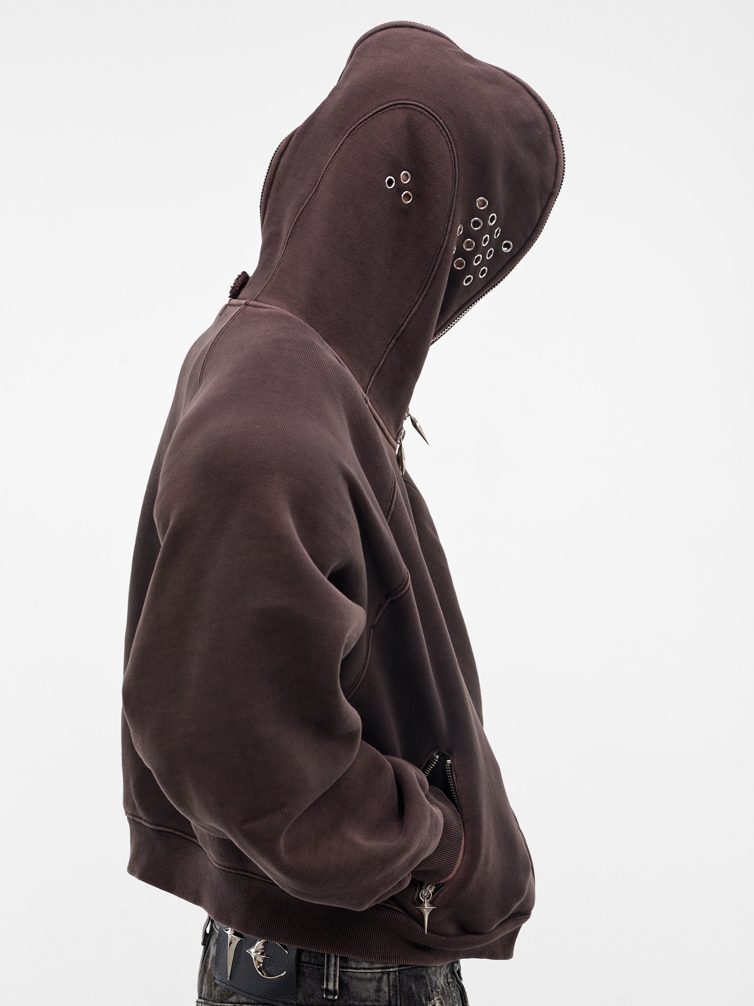 Bulk Shoulder Gladiator Zip Hoodie (SS0602-BLACK)