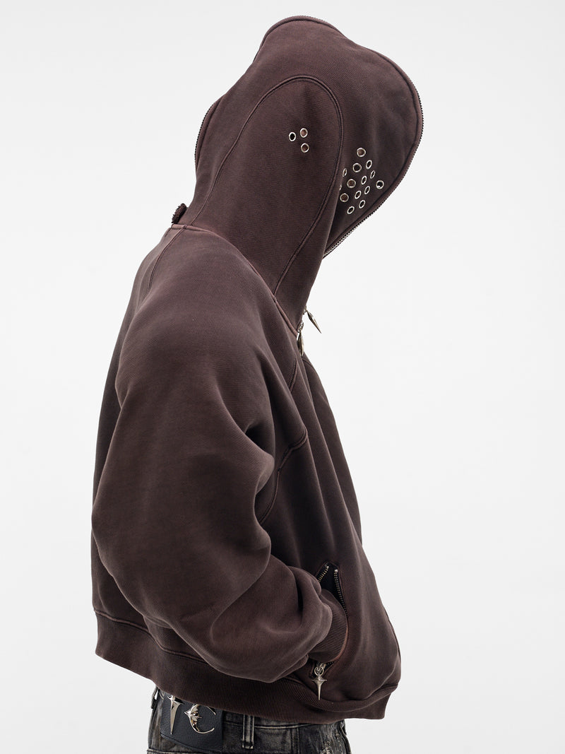 Bulk Shoulder Gladiator Zip Hoodie (SS0602-BLACK)