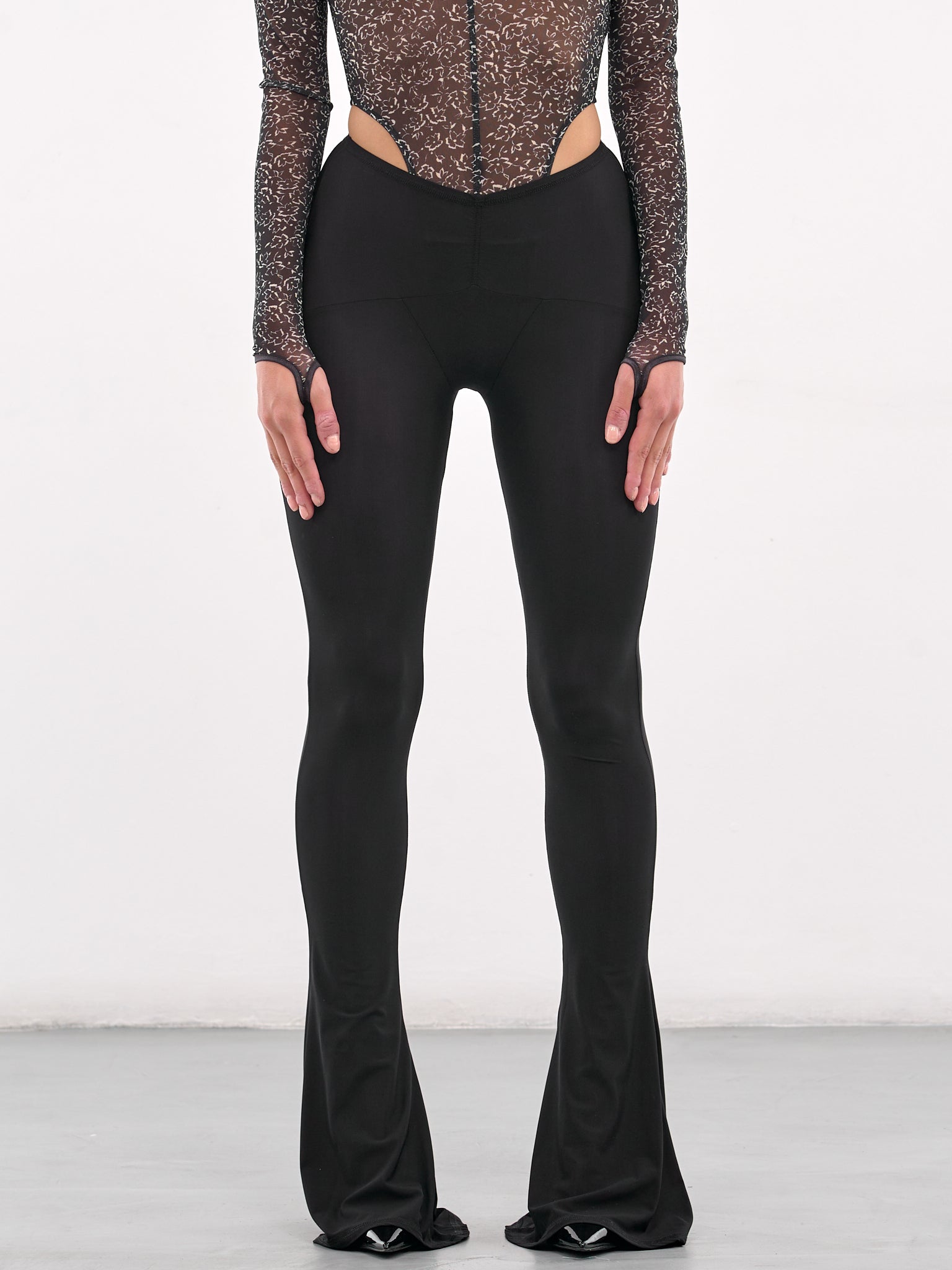 Ghost Flared Leggings (SS25-GHOT0BLACK-BLACK)