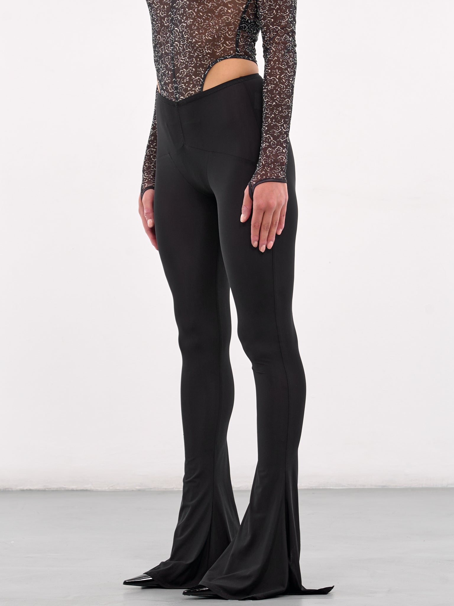 Ghost Flared Leggings (SS25-GHOT0BLACK-BLACK)