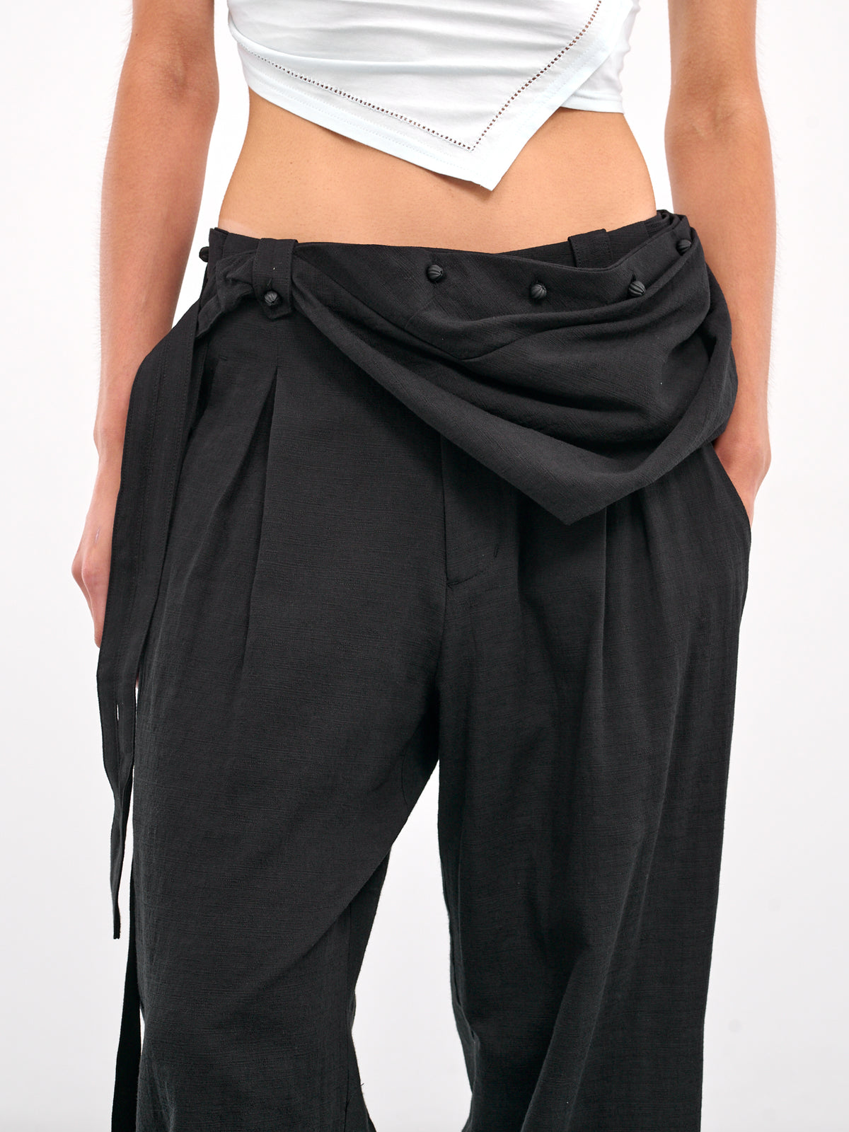 Seed Charm Bag Pants (SS25-PT1K-BLACK)