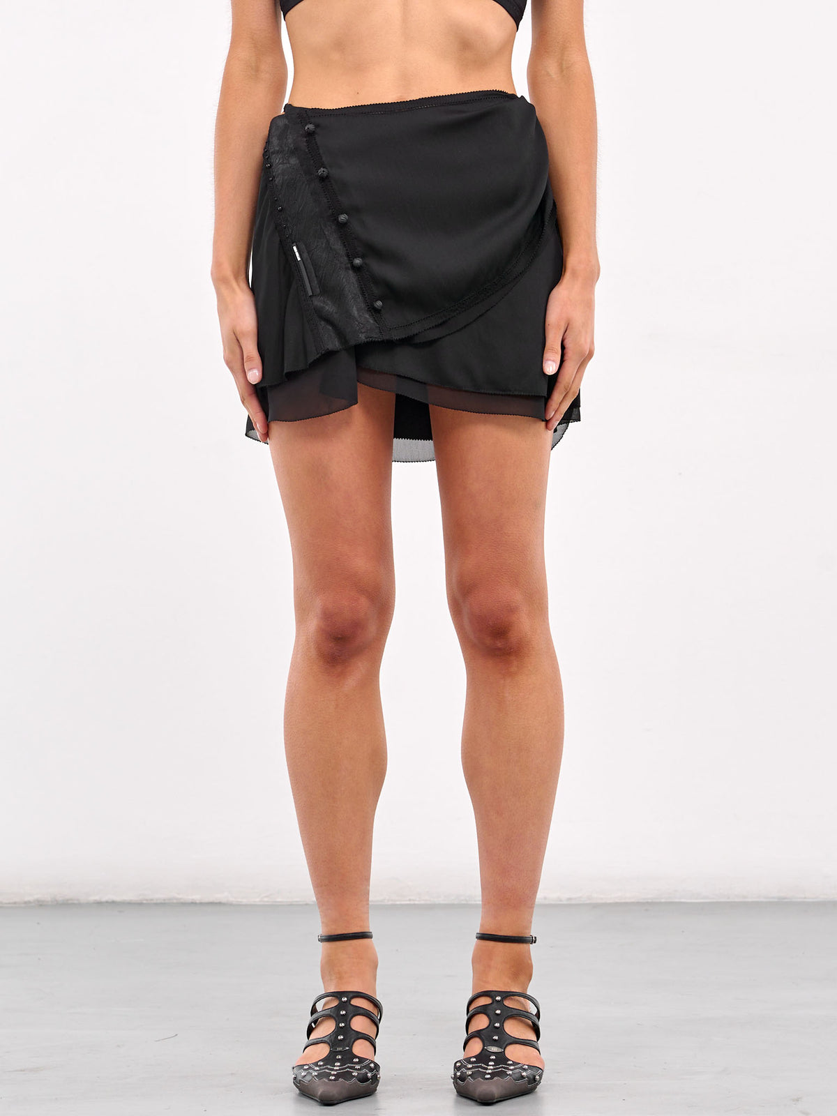 Wrap Mini Skirt (SS25-SK2K-BLACK)